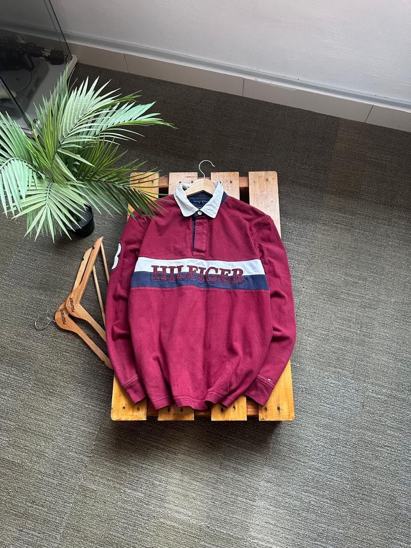 Designer × Other × Tommy Hilfiger TOMMY HILFIGER RUGBY SHIRT Size US L / EU 52-54 / 3 - 1 Thumbnail