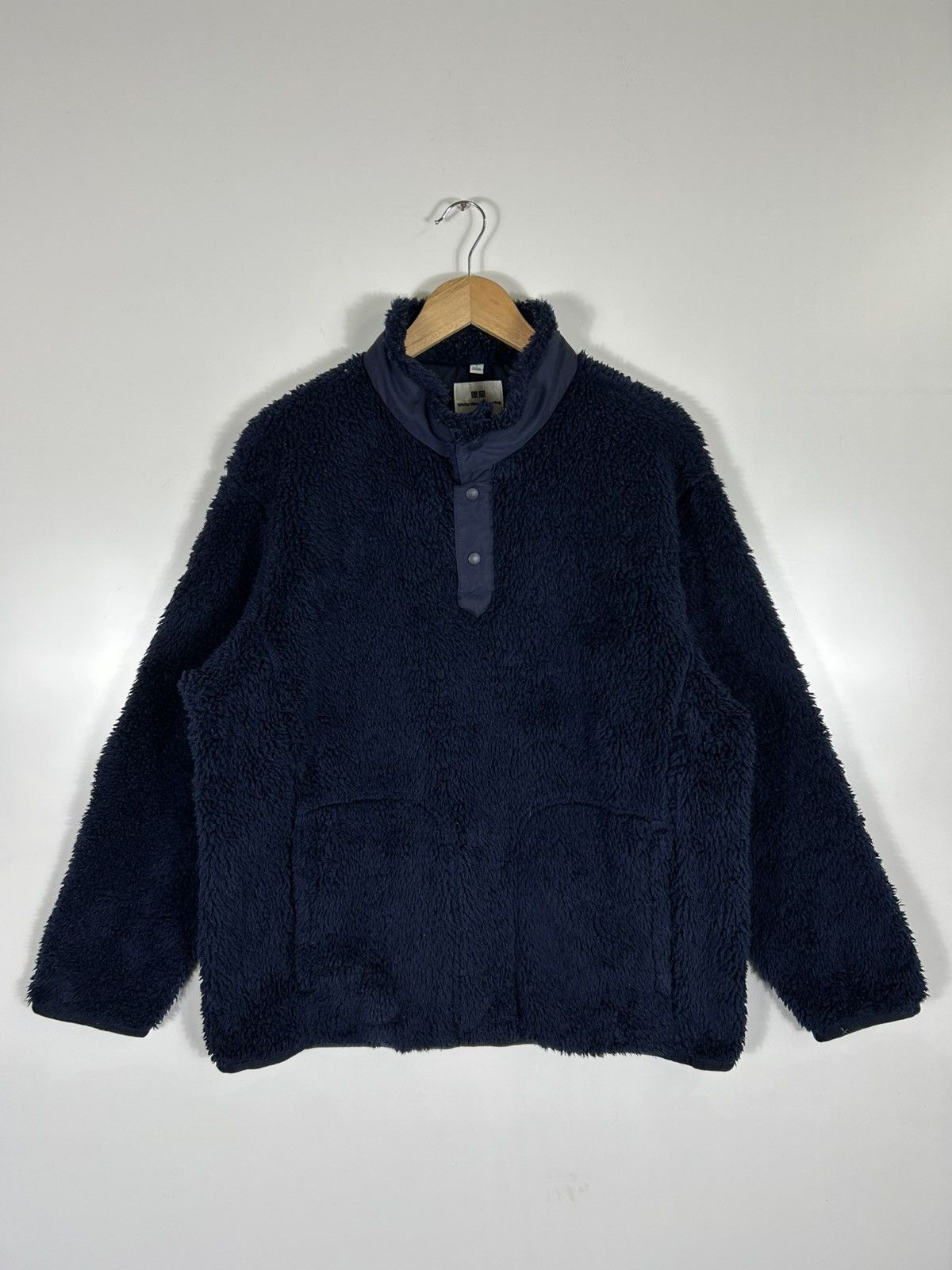 Uniqlo × White Mountaineering 🔥White Mountaineering❌Uniqlo Fleece Snap Button Sweatshirt Size US L / EU 52-54 / 3 - 1 Thumbnail