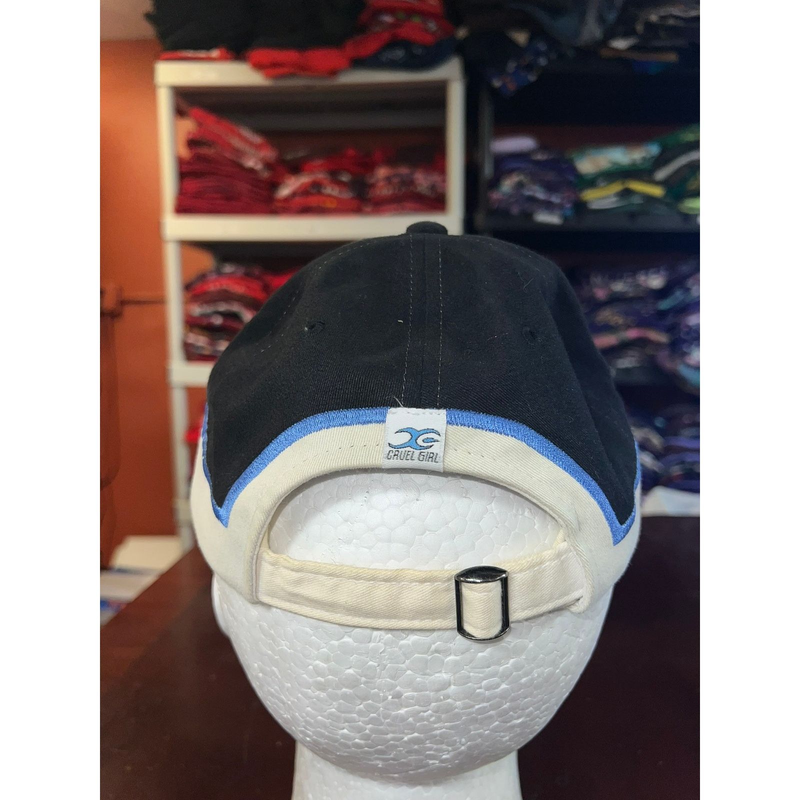 Vintage Vintage Cruel Girl Hat Blue Black X Strapback Cap Headwear Size ONE SIZE - 4 Thumbnail