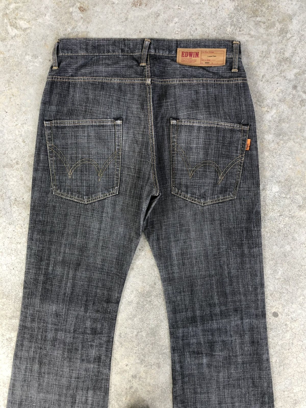 If Six Was Nine Japanese Edwin Flared Jeans Loose Jeans Distressed Jeans Size US 33 - 8 Thumbnail