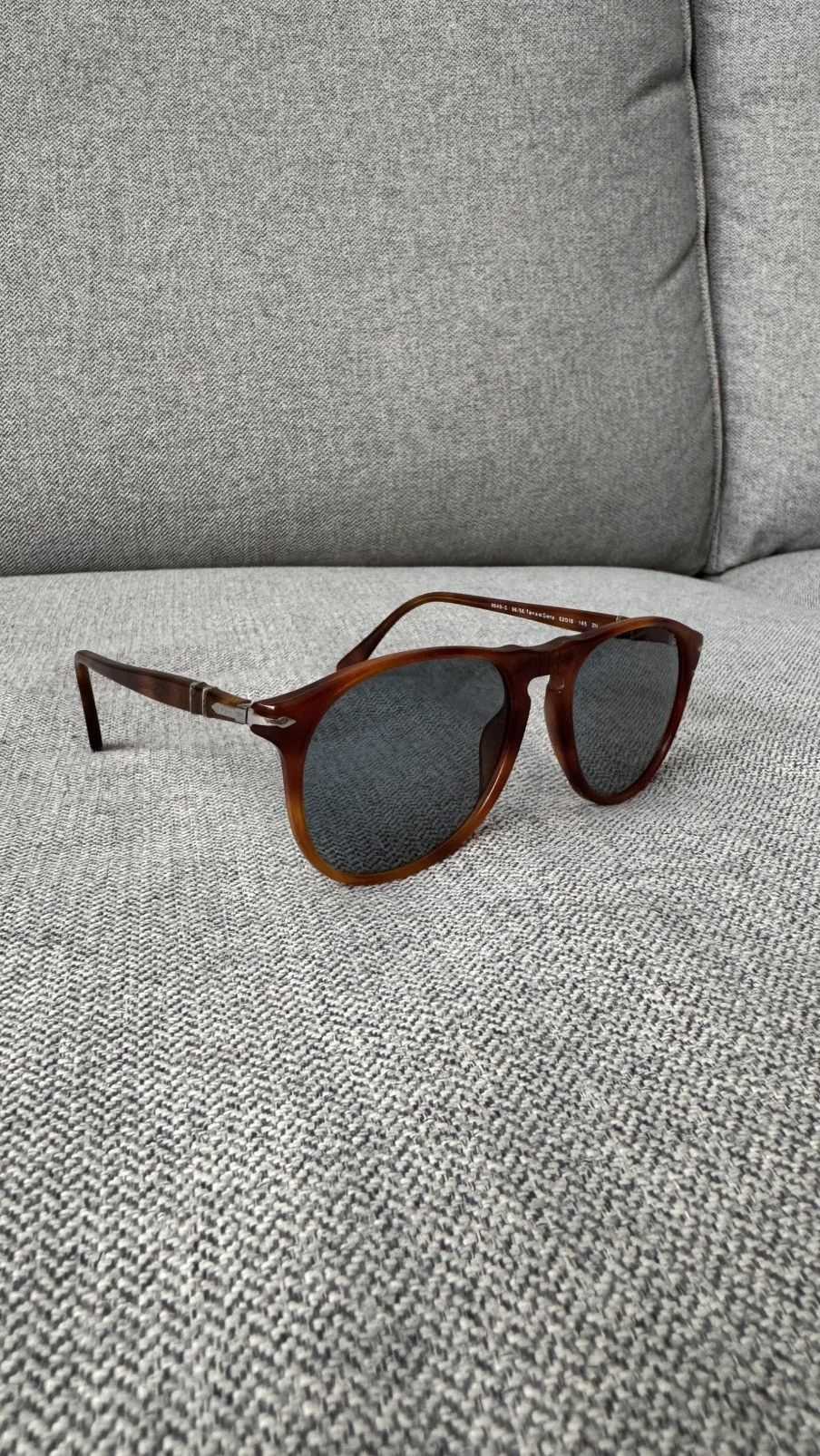 Persol Persol Brown Havana Sunglasses Classic Round Frame Size ONE SIZE - 5 Thumbnail