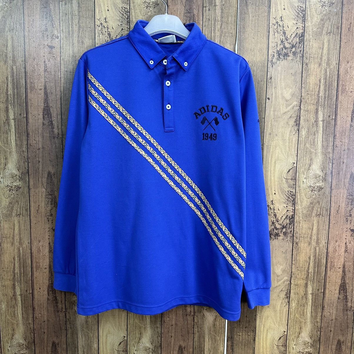 Adidas Adidas Three Stripes Long Sleeve Polo A801 Size US L / EU 52-54 / 3 - 1 Thumbnail