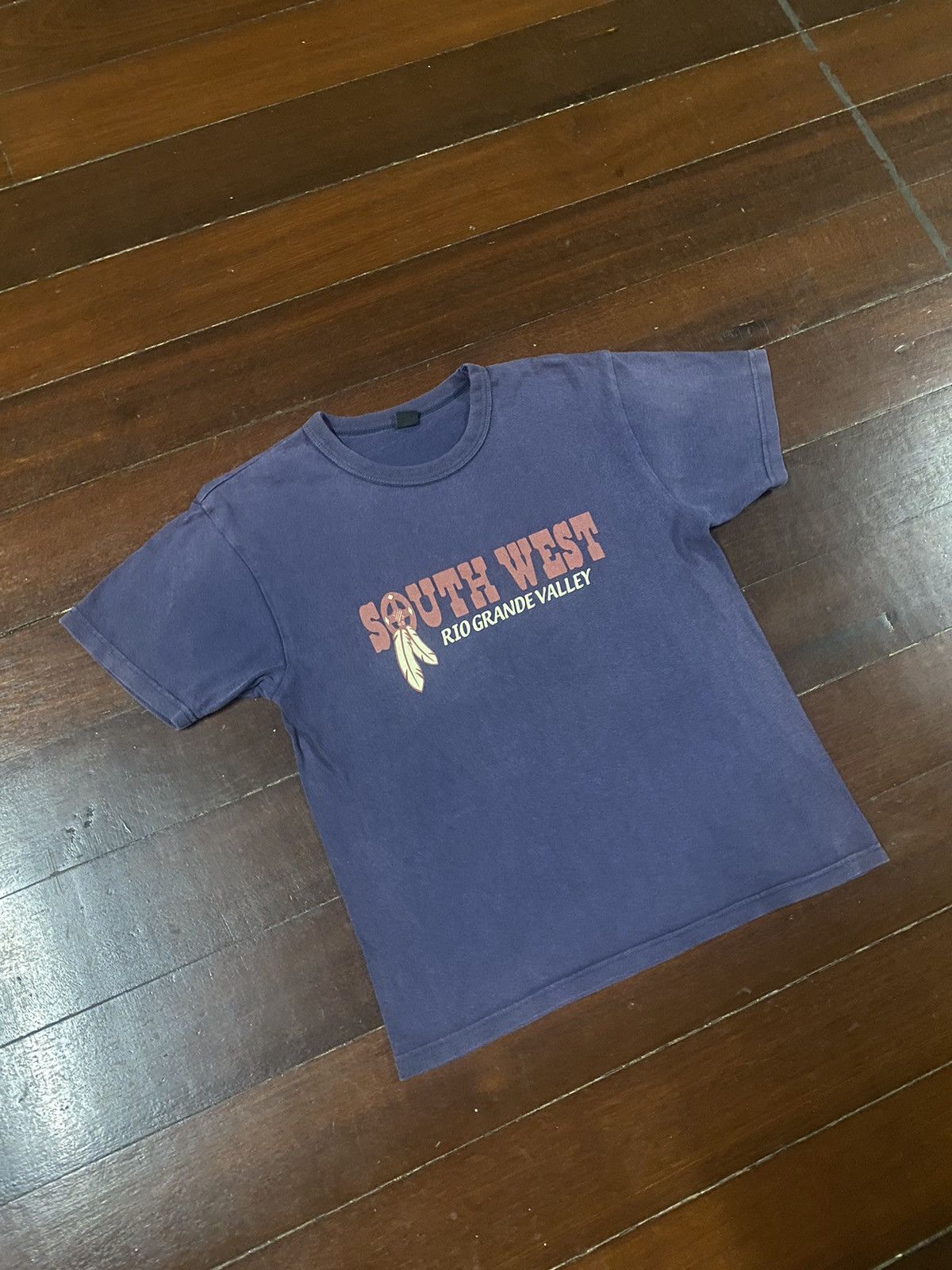 The Flat Head vintage inspired THE FLAT HEAD south west loop wheel tee Size US M / EU 48-50 / 2 - 2 Thumbnail