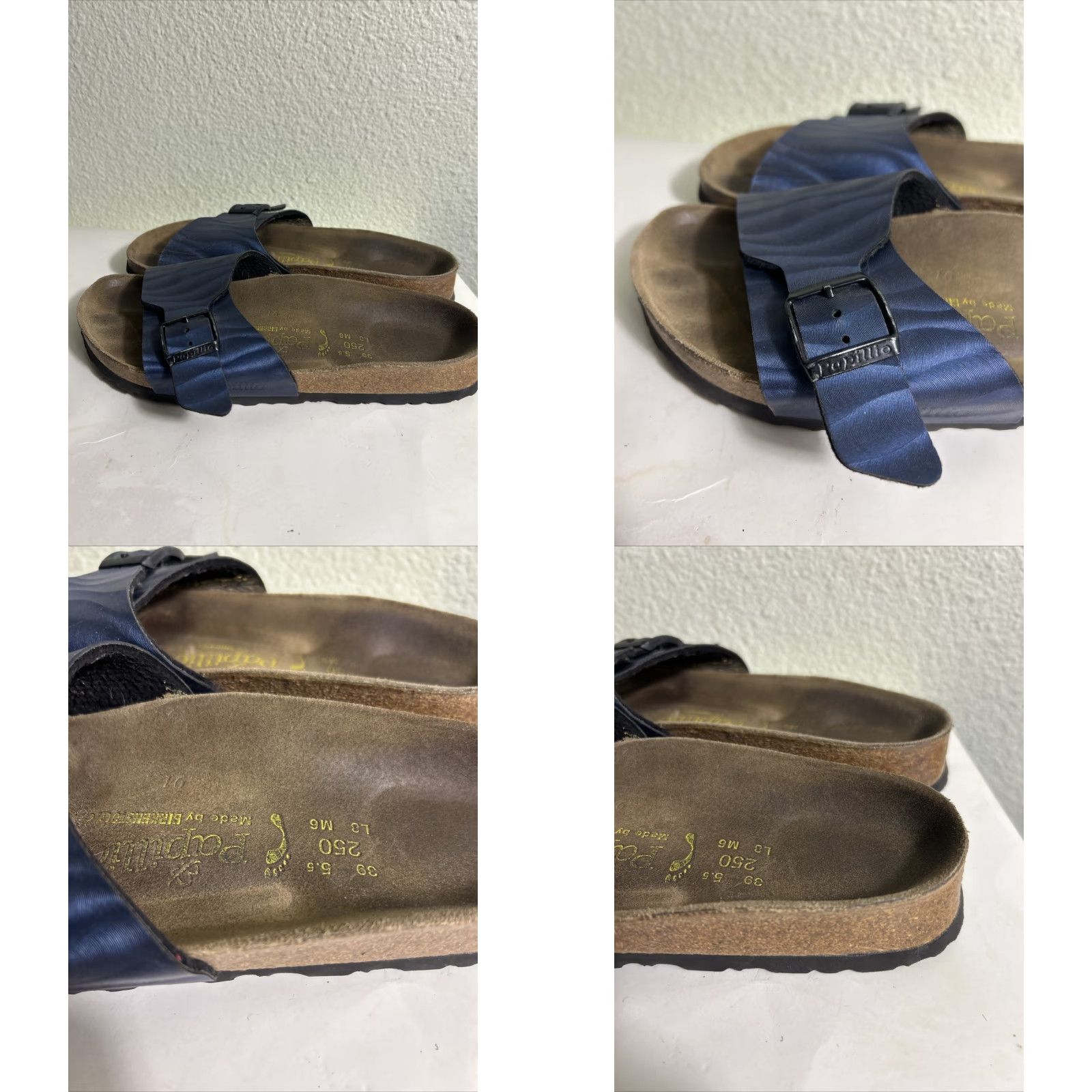 Birkenstock VINTAGE Birkenstock Papillio Navy Blue Slide Sandals Womens Size 8 Size US 8 / IT 38 - 8 Thumbnail