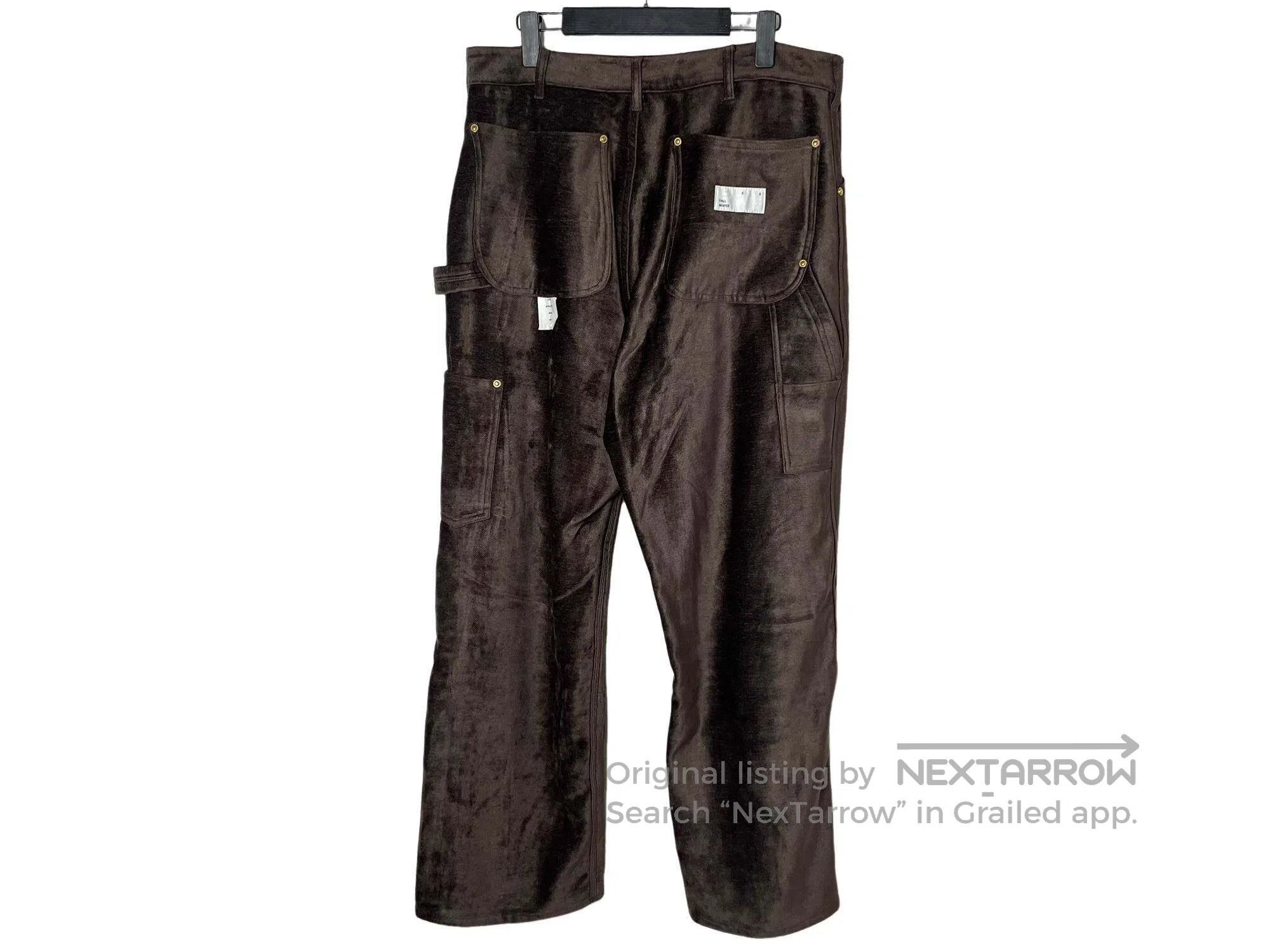 4SDESIGNS 4SDESIGNS Velvet Knee Lumberjack Wide Leg Work Pants Size US 34 / EU 50 - 2 Thumbnail