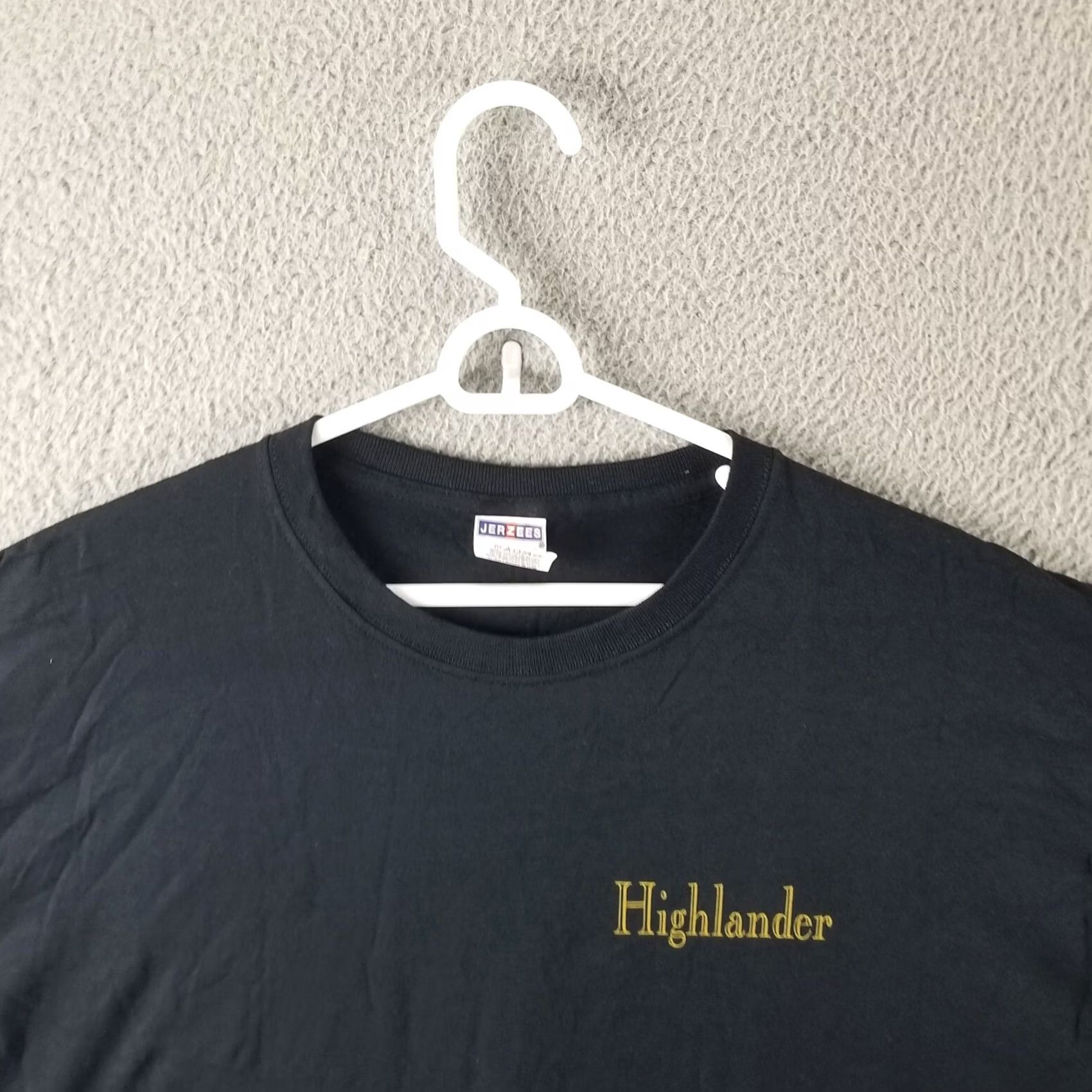 Vintage VINTAGE Highlander Shirt Men XL Movie Promo Black Tee Macleod Sword NOS Size US XL / EU 56 / 4 - 3 Thumbnail
