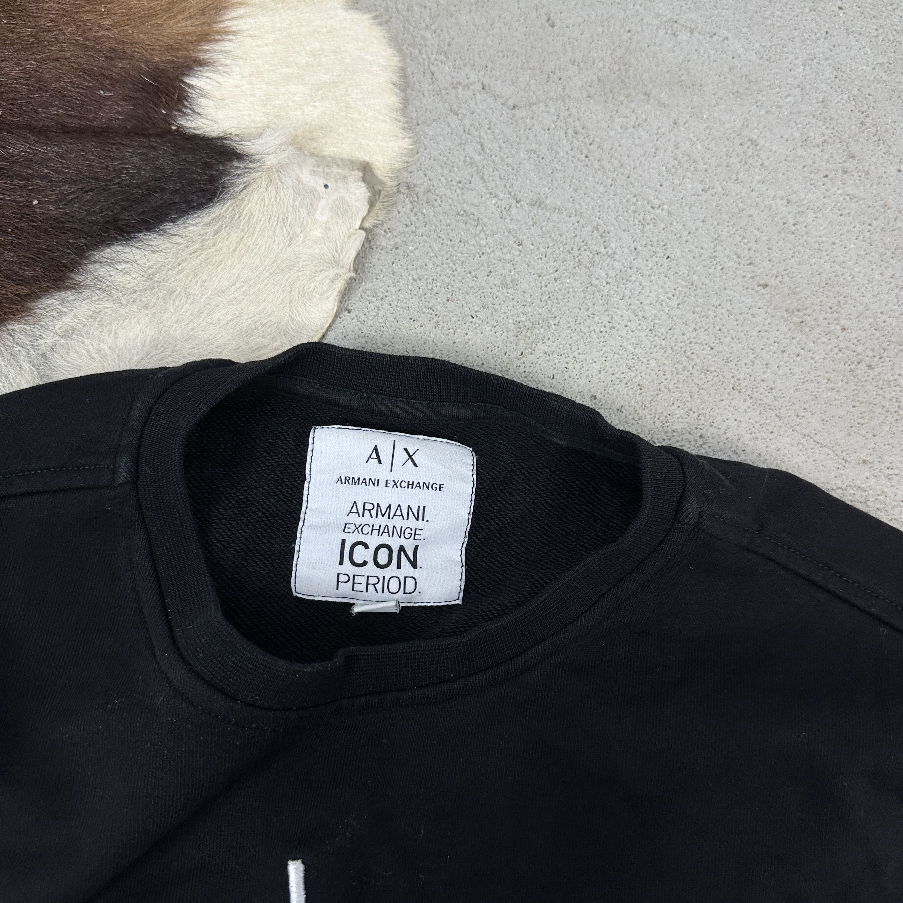 Armani Exchange × Vintage Vintage Casual Y2K Armani Exchange Sweatshirt Size US L / EU 52-54 / 3 - 3 Thumbnail
