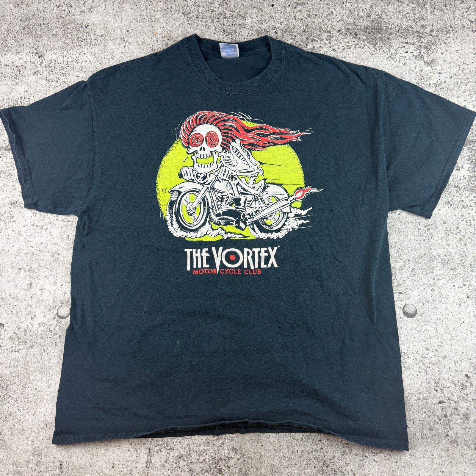 Gildan Y2K Biker Shirt The Vortex Motorcycle Clue Size XL SKulls Size US XL / EU 56 / 4 - 3 Thumbnail