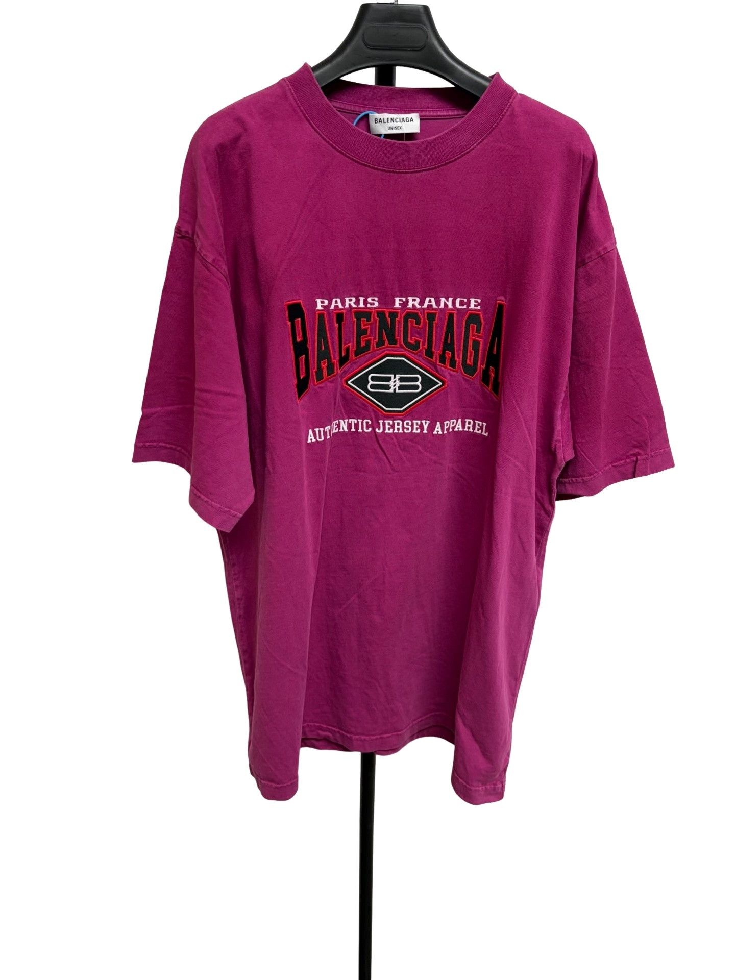Balenciaga Balenciaga Pink Graphic Logo T-Shirt M Size US M / EU 48-50 / 2 - 1 Thumbnail