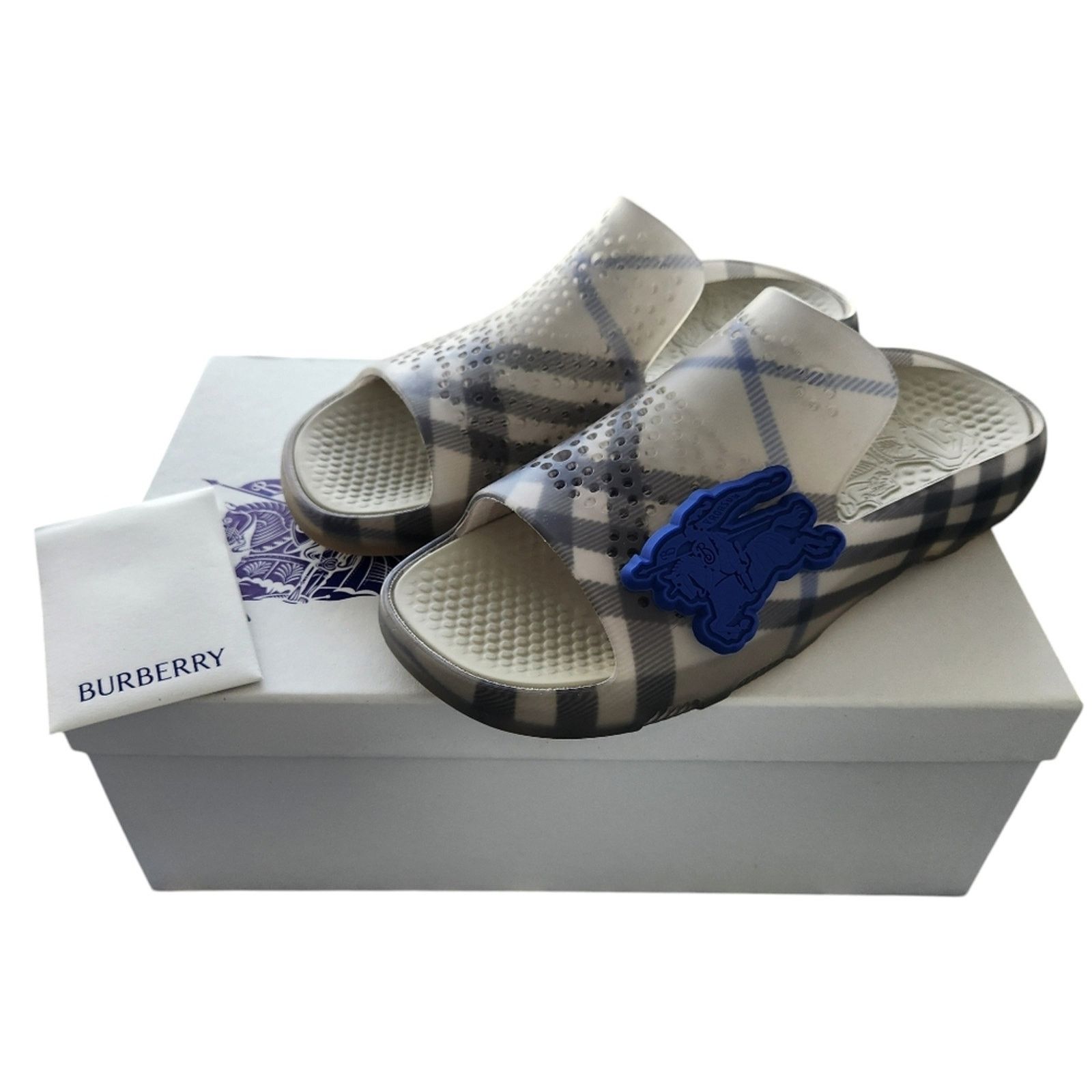 Burberry Authentic Burberry Stingray Check Slide Sandals 42 Unisex Size US 9 / EU 42 - 1 Thumbnail