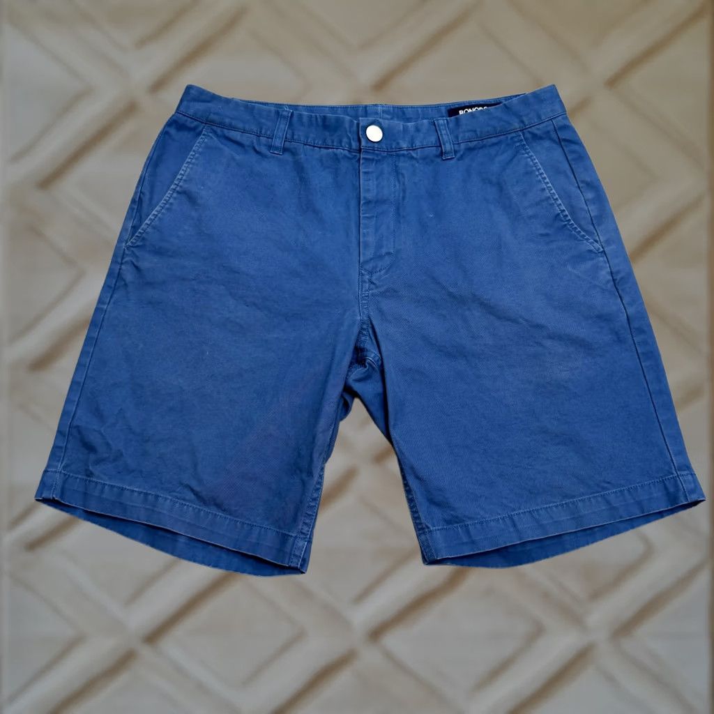 Bonobos Bonobos Chinos Shorts Mens 33 Blue Cotton 9" Inseam Casual Prep Everyday Size US 33 - 1 Thumbnail