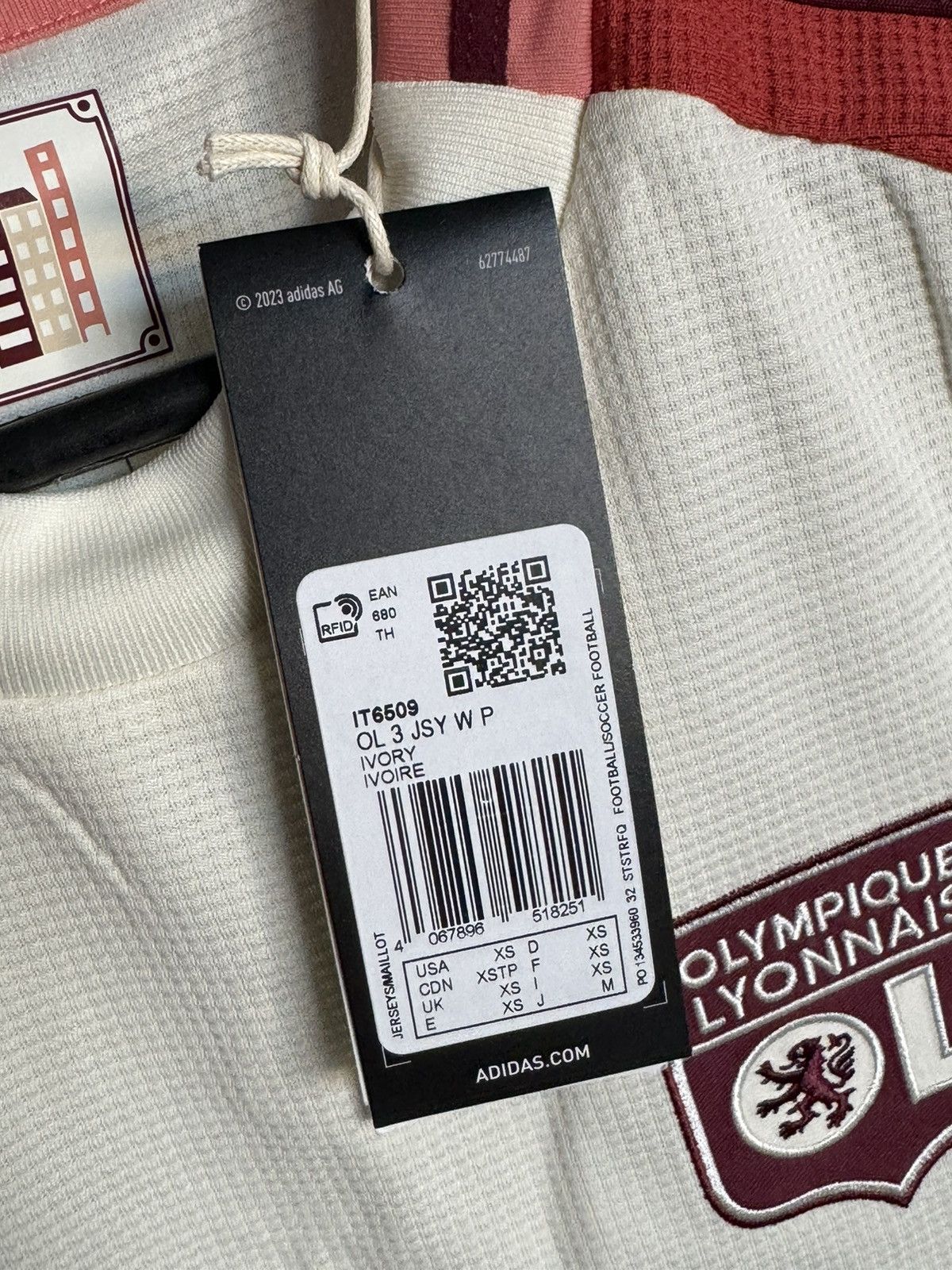 Adidas New Olympique Lyon 24/25 Third Football Jersey T-Shirt Size XS / US 0-2 / IT 36-38 - 9 Thumbnail