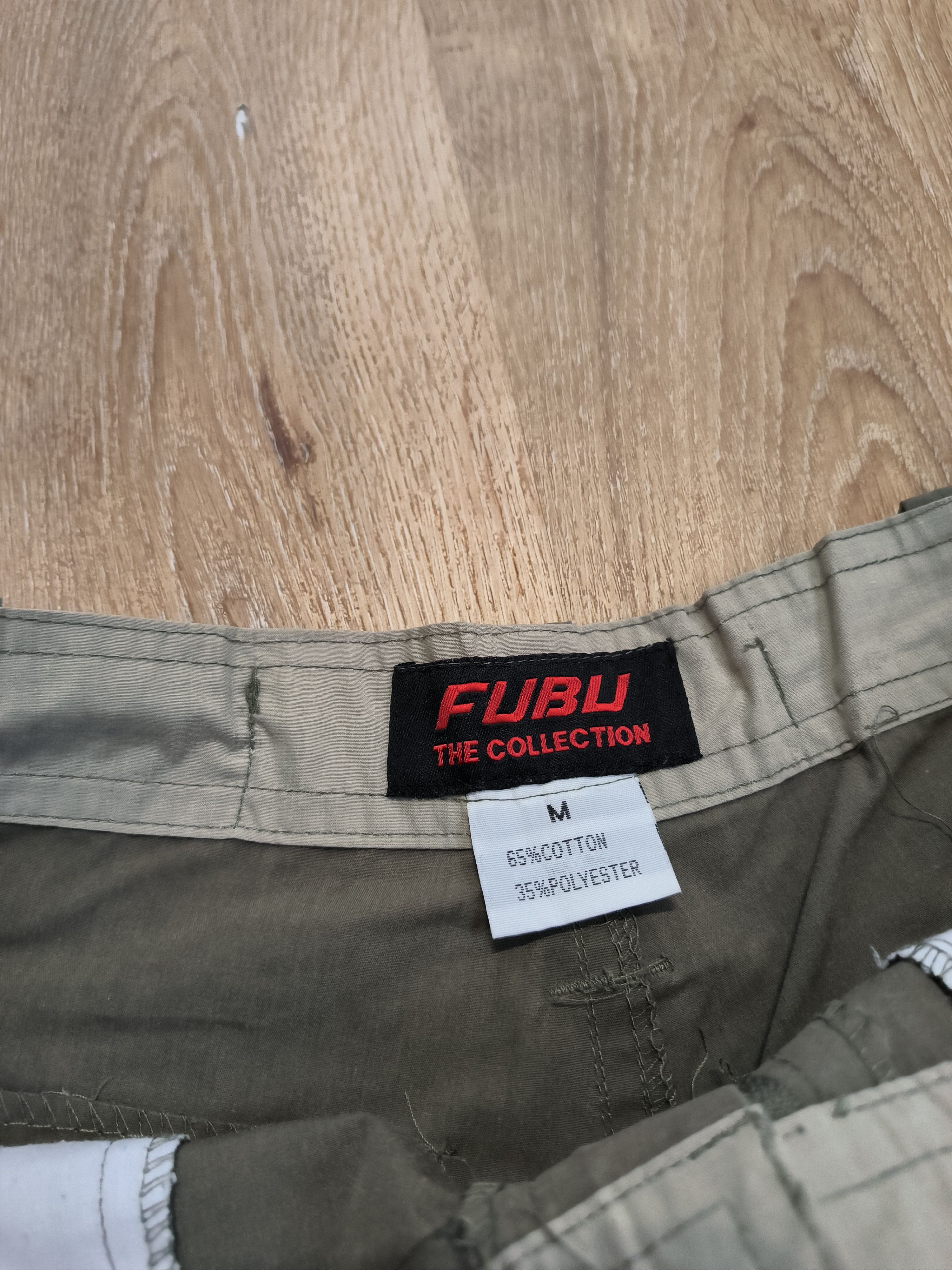 Fubu × Vintage Fubu Collection Cargo Pants Khaki Vintage Size US 34 / EU 50 - 5 Thumbnail