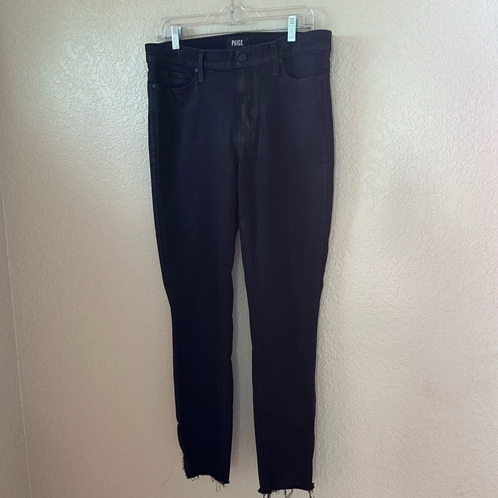 Paige Hoxton Ankle Peg Ankle Zip Black Fog Luxe Coating Size 32" / US 10 / IT 46 - 3 Thumbnail