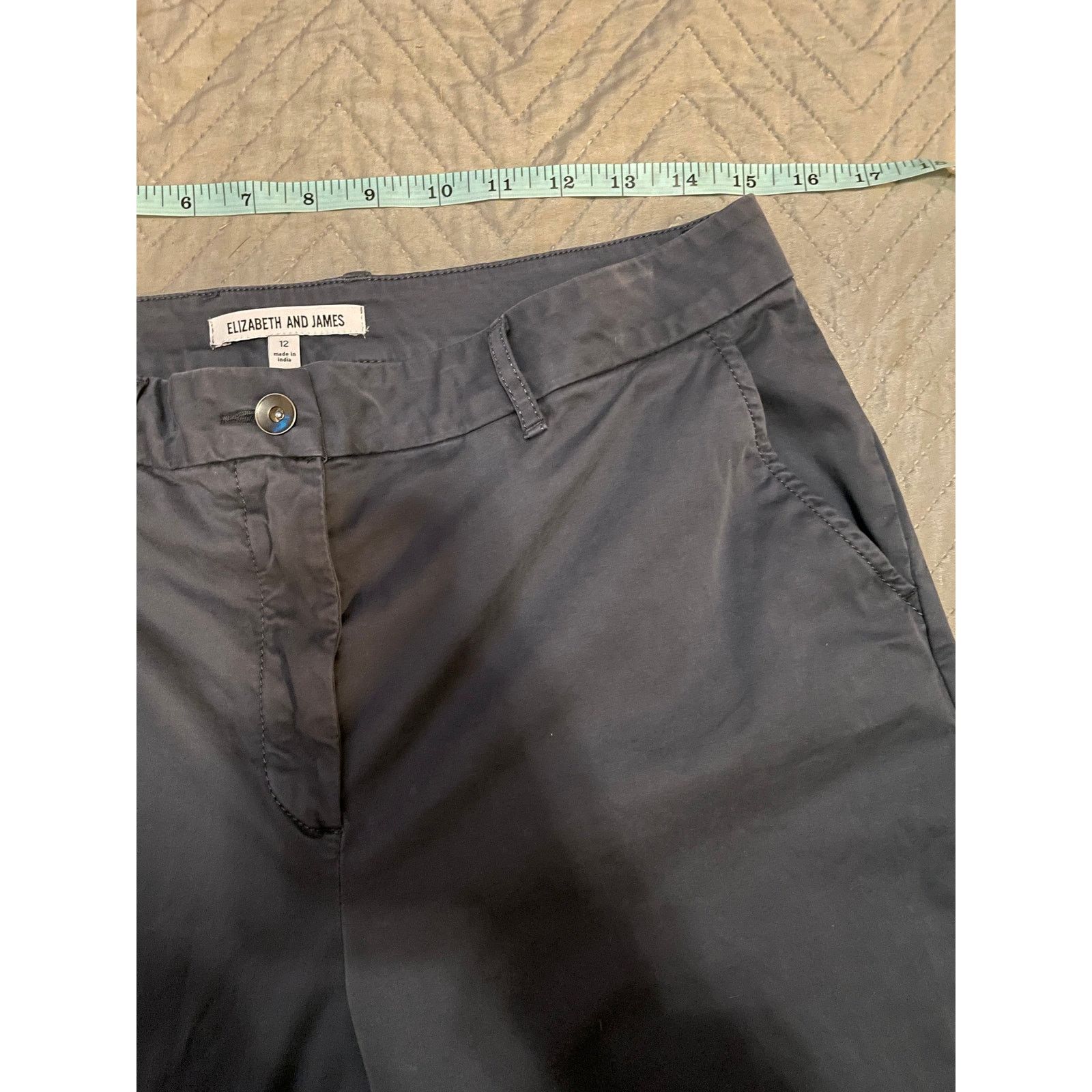 Elizabeth and James Elizabeth and James Women’s Size 12 Dark Gray Dress Pants Size 34" / US 12 / IT 48 - 5 Thumbnail