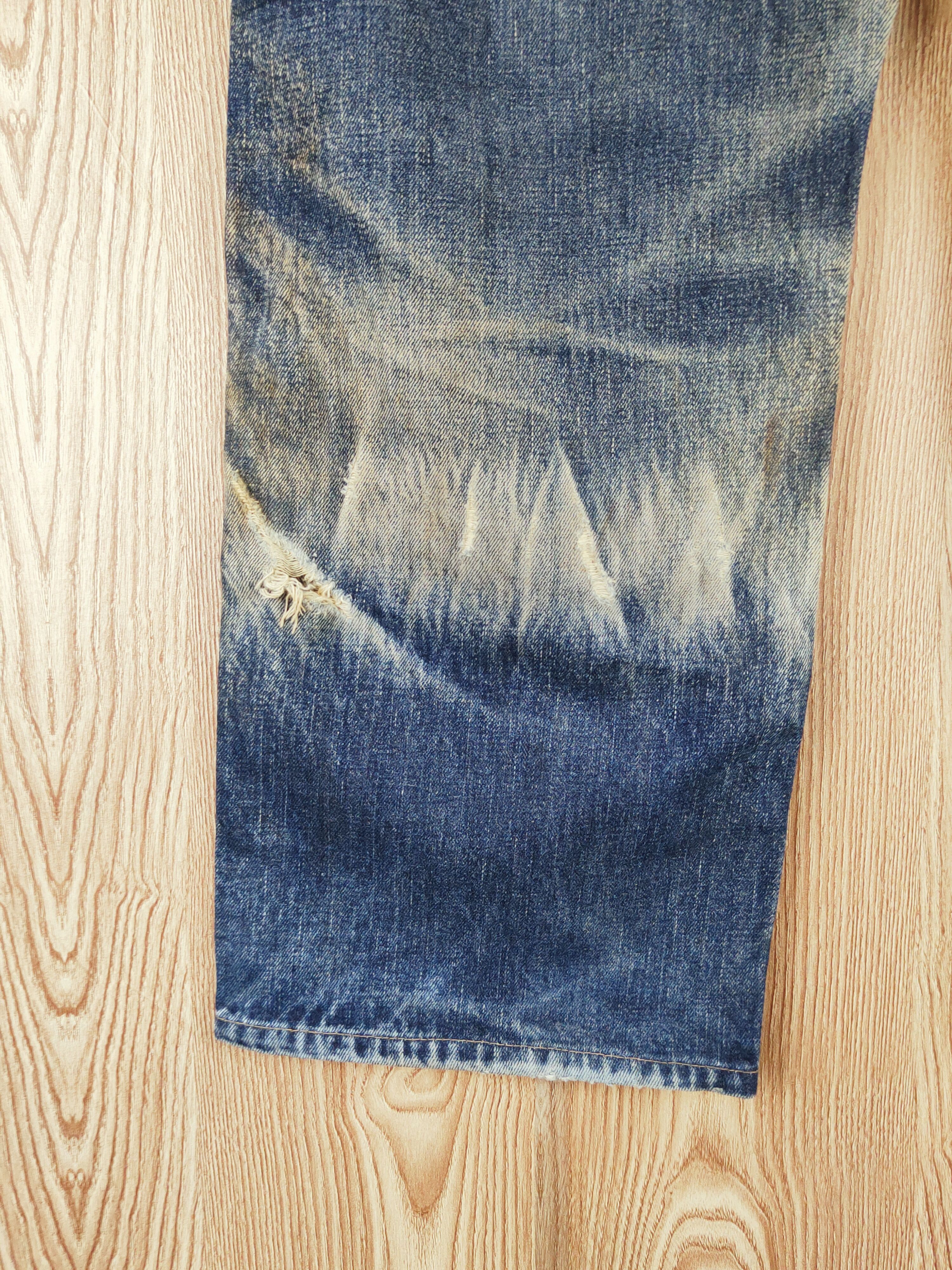 Levi's DL Levi's Dark Blue Faded Distressed Ripped Jeans #W021 Size US 34 / EU 50 - 11 Thumbnail