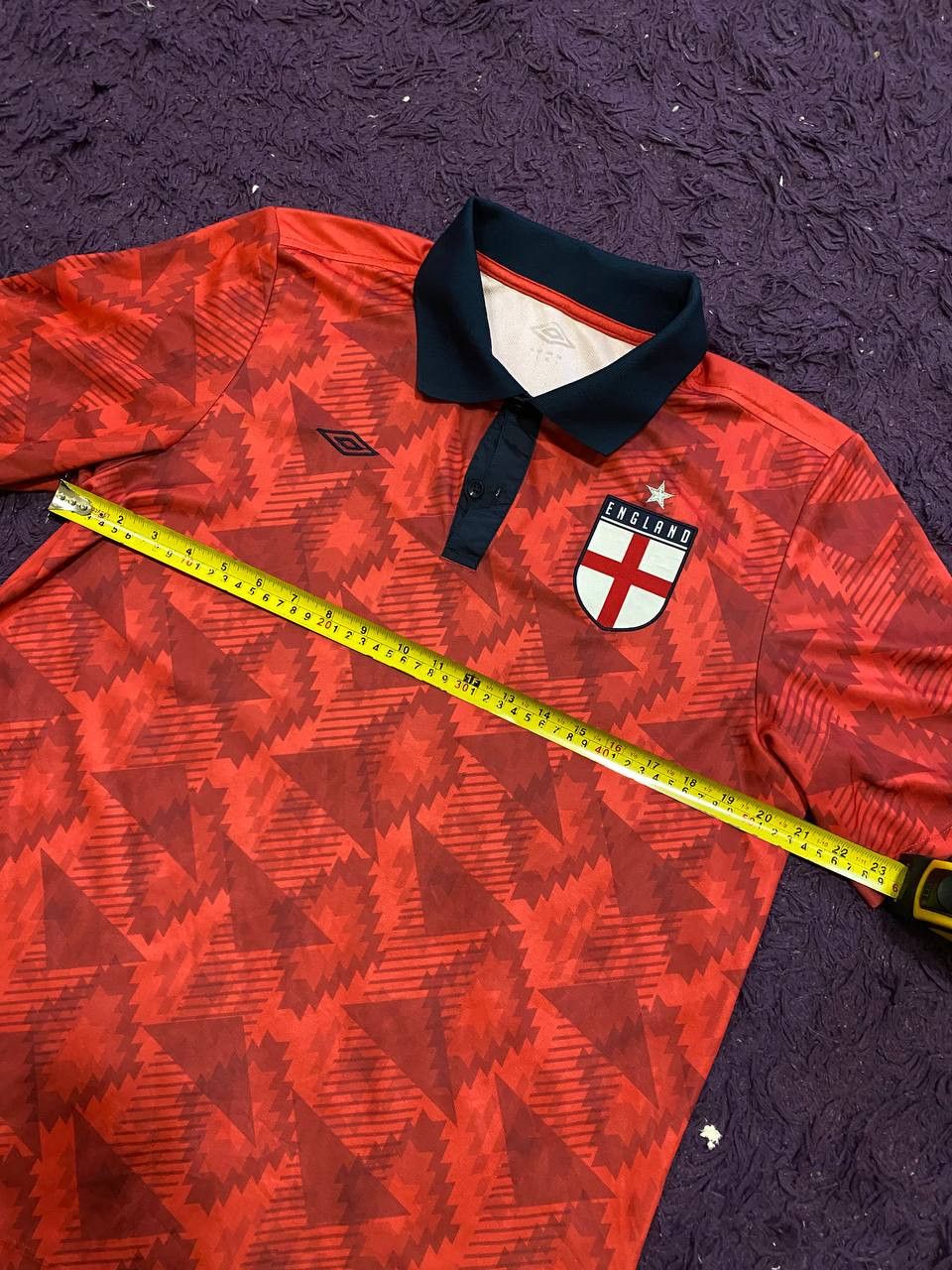 Umbro Umbro Mens England Soccer Jersey Red Polo Shirt Size US L / EU 52-54 / 3 - 9 Thumbnail