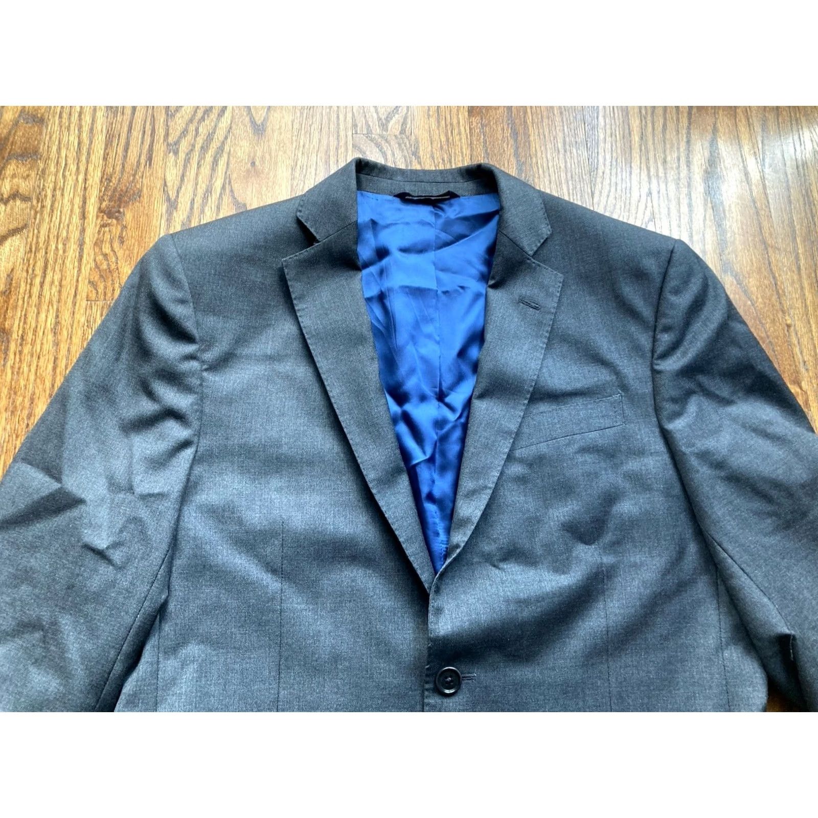 Brooks Brothers Brooks Brothers Blazer Mens 38R Gray Regent Brooksgate Vitale Barberis Wool Size 38R - 2 Thumbnail