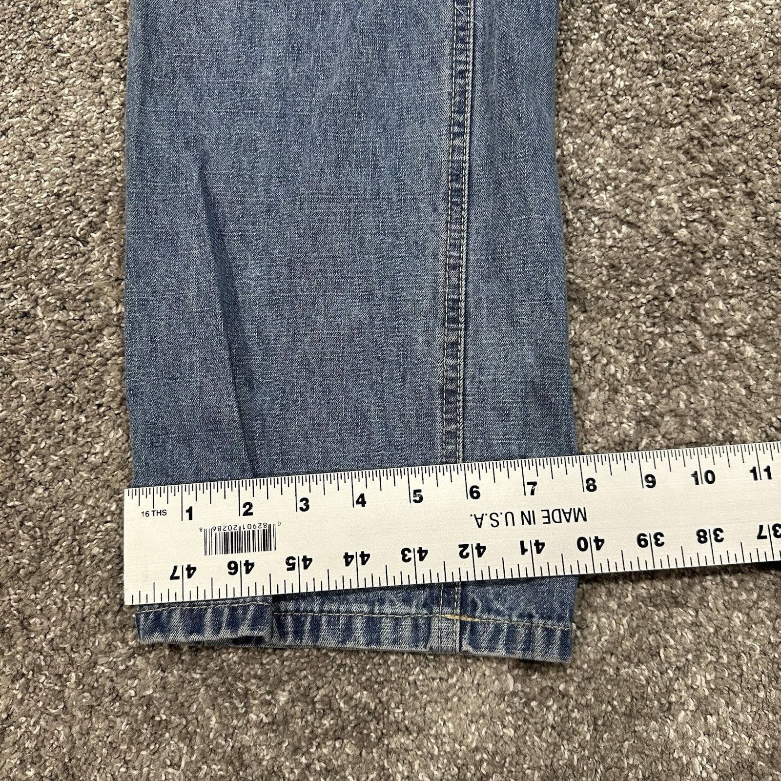 Tommy Hilfiger Vtg Tommy Hilfiger Womens Jean Size 14 USA Flag Graphic Blue Size 36" / US 14 / IT 50 - 12 Thumbnail