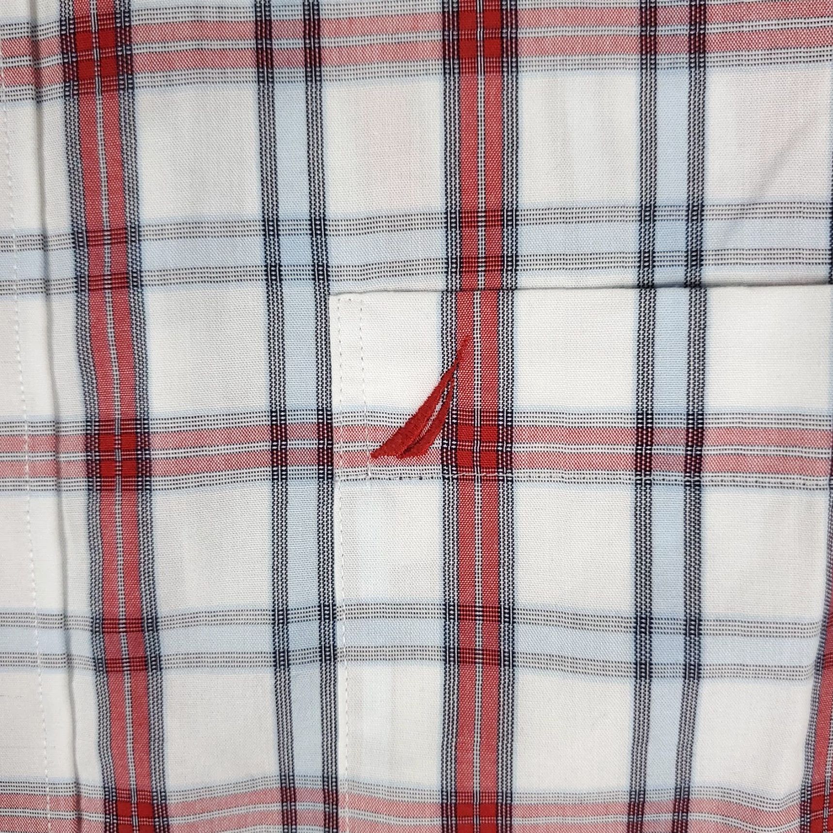 Nautica Nautica Shirt Mens Size Large Red Plaid Button-Up Long Sleeve Casual Business Formal Party/Cocktail Travel Workwear Size US L / EU 52-54 / 3 - 2 Thumbnail