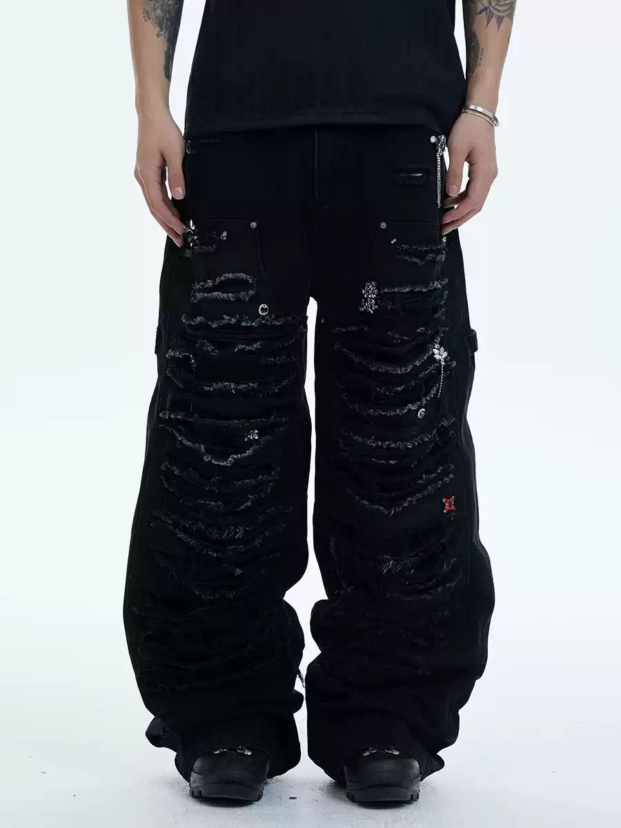 Japanese Brand Destruction Jeans Size US 32 / EU 48 - 1 Thumbnail