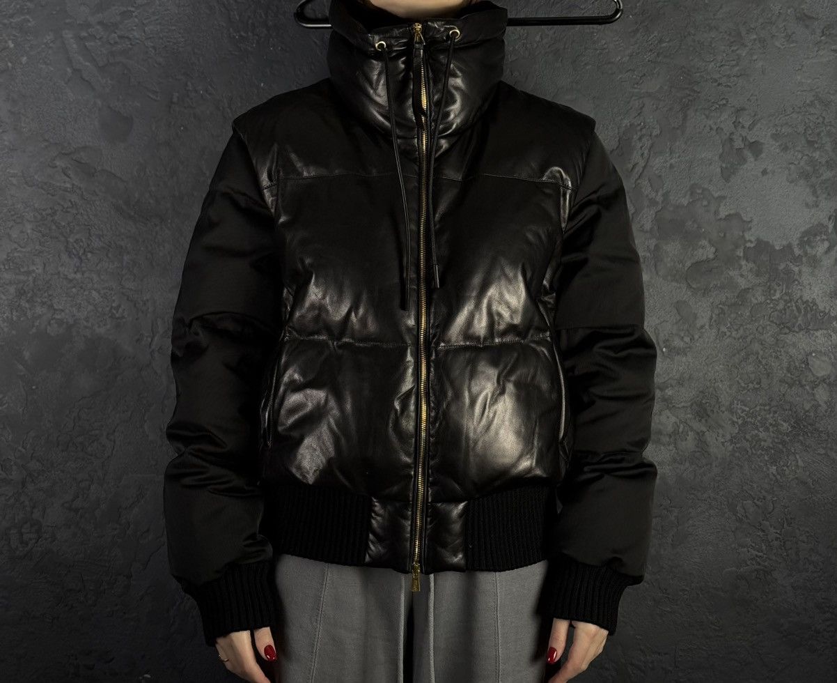 Bally RRP $3,300 BALLY Women’s Lamb Leather Puffer Jacket Vest Size M / US 6-8 / IT 42-44 - 5 Thumbnail