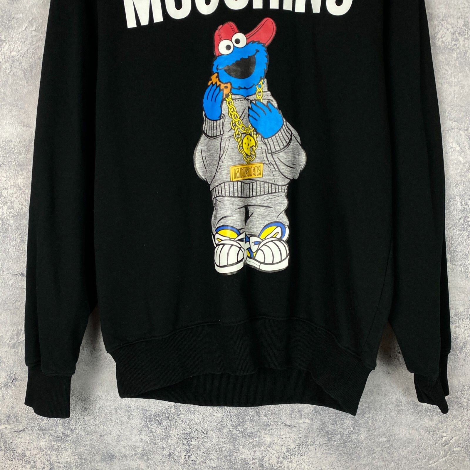 Moschino Moschino Couture Sesame Street Hoodie Men's Size USA 6 Black Size US L / EU 52-54 / 3 - 3 Thumbnail