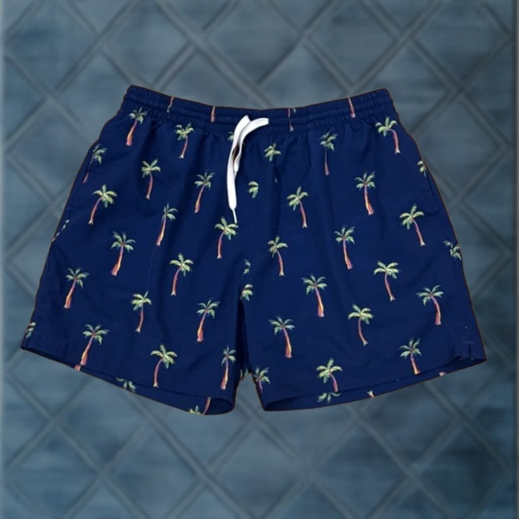 Chubbies Chubbies Men's Blue Tropical Swim Trunk Shorts XL Size US 36 / EU 52 - 1 Thumbnail