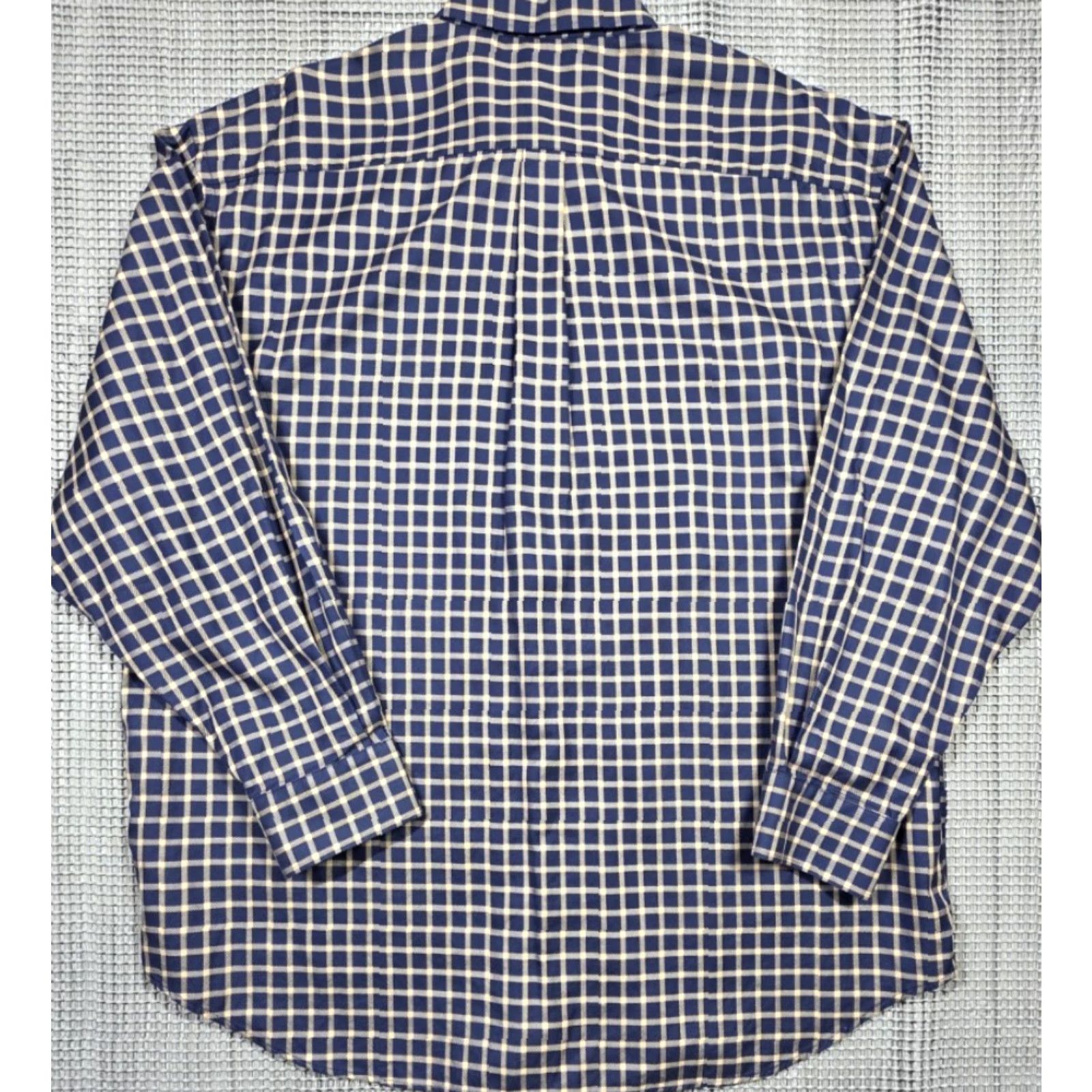 Peter Millar Peter Millar Parksville Blue Beige Check Long Sleeve Shirt 2XL Mens Button-Up Cotton Size US XXL / EU 58 / 5 - 7 Thumbnail