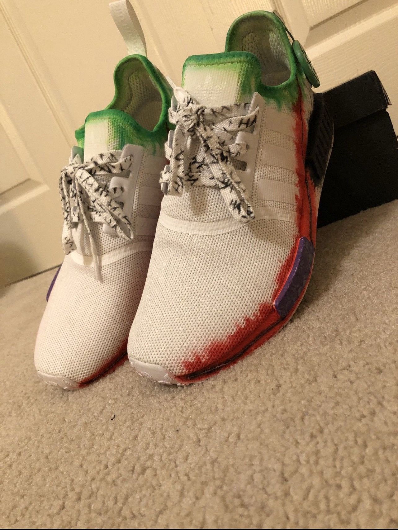 Adidas Custom joke NMD Size US 10 / EU 43 - 2 Thumbnail