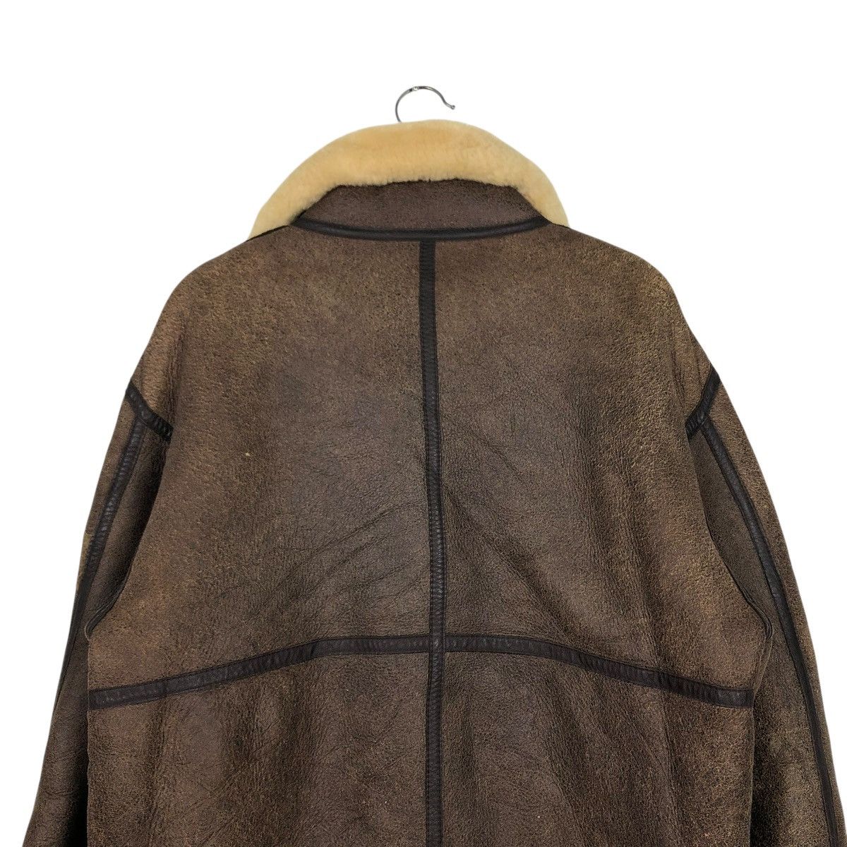 Vintage 🔥VINTAGE GENUINE LEATHER SHEARLING B-3 JACKET AIR FORCE Size US L / EU 52-54 / 3 - 11 Thumbnail