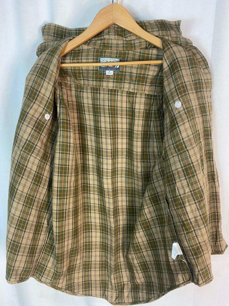 Flannel × Vintage Greatoutwear tis wool flannel button up shirt Size US L / EU 52-54 / 3 - 6 Thumbnail