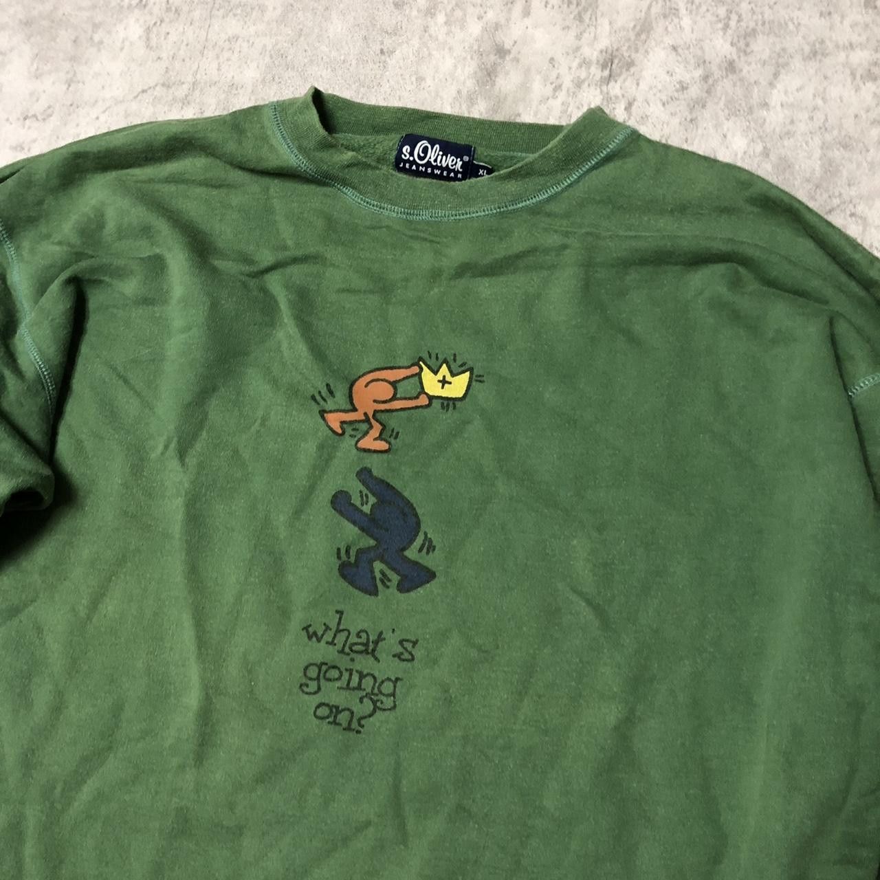 s.Oliver Green S.Oliver streetwear long sleeve shirt Size US XL / EU 56 / 4 - 2 Thumbnail