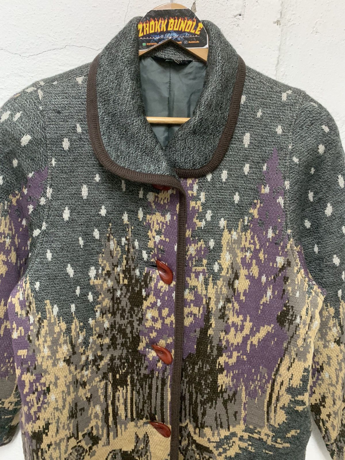 Japanese Brand × Vintage Vintage Japan Cardigan Jacket Size L / US 10 / IT 46 - 3 Thumbnail