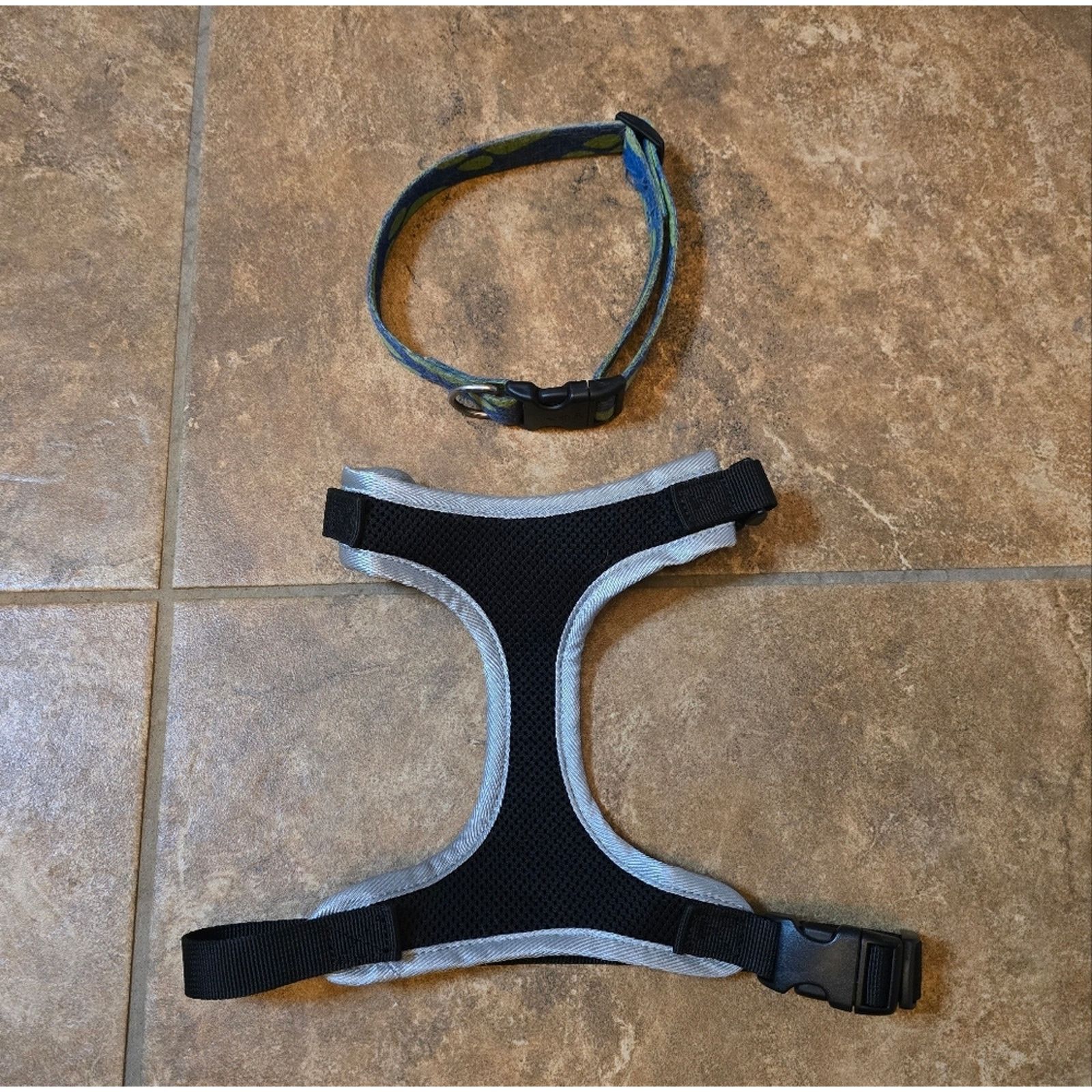 Other Multicolored Dog Collar & Harness 2 Bundle Size ONE SIZE - 2 Thumbnail