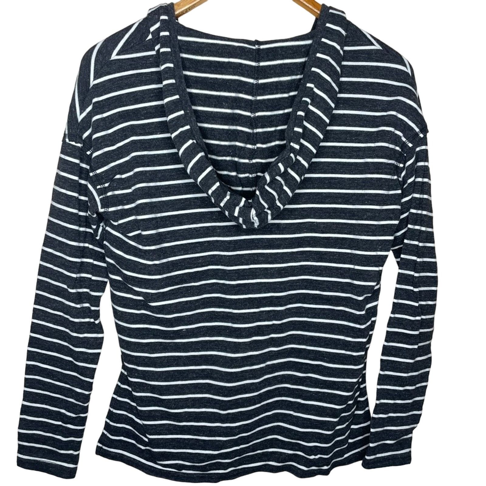 American Eagle Outfitters American Eagle Striped Knit Hoodie Size XS / US 0-2 / IT 36-38 - 2 Thumbnail