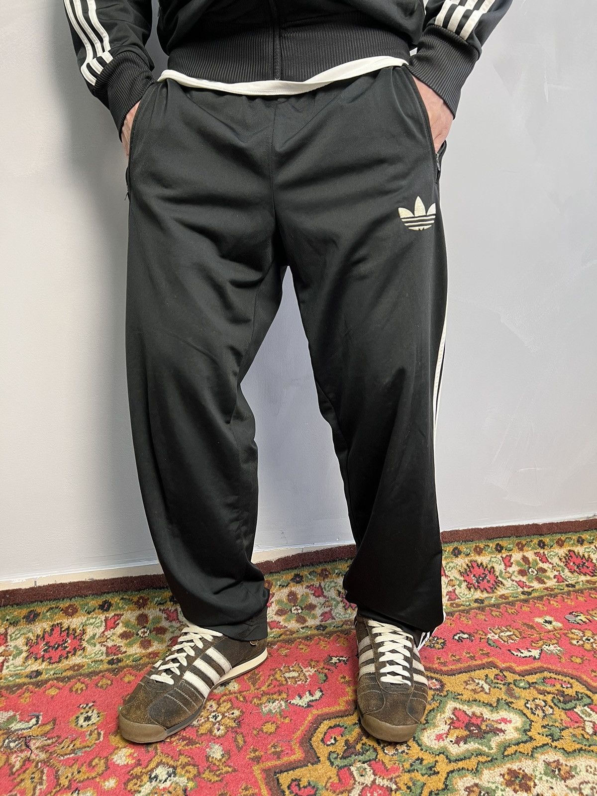 Adidas × Vintage Vintage Adidas Tracksuit Set Track Pants Stripes SIZE S-M Size 40R - 9 Thumbnail