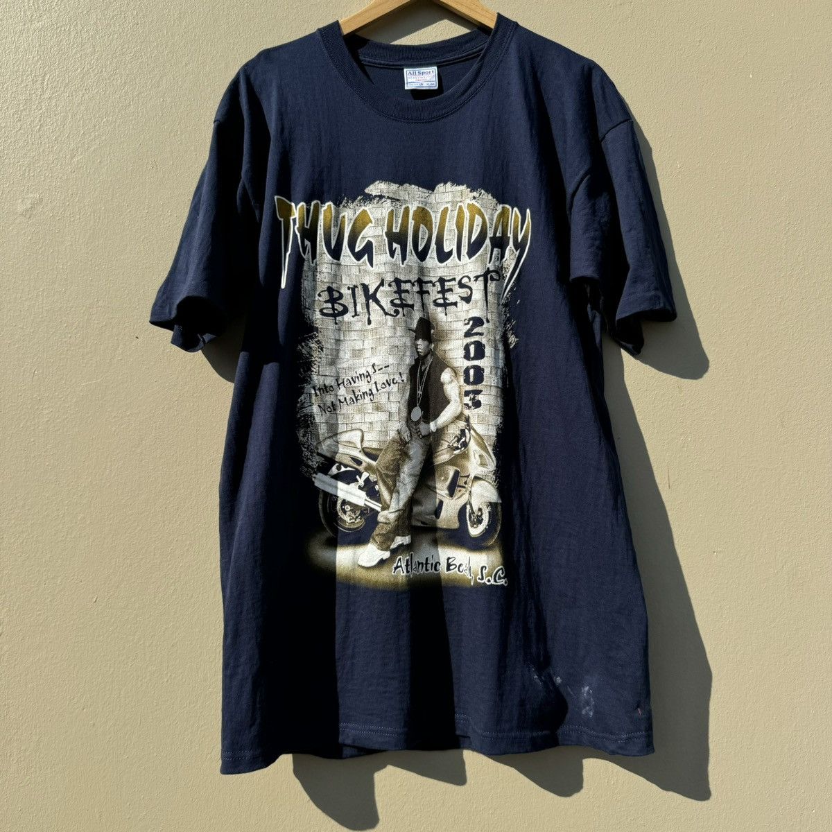 Rap Tees × Vintage Vintage thug holiday 50 cent 2003 tee Size US XL / EU 56 / 4 - 1 Thumbnail