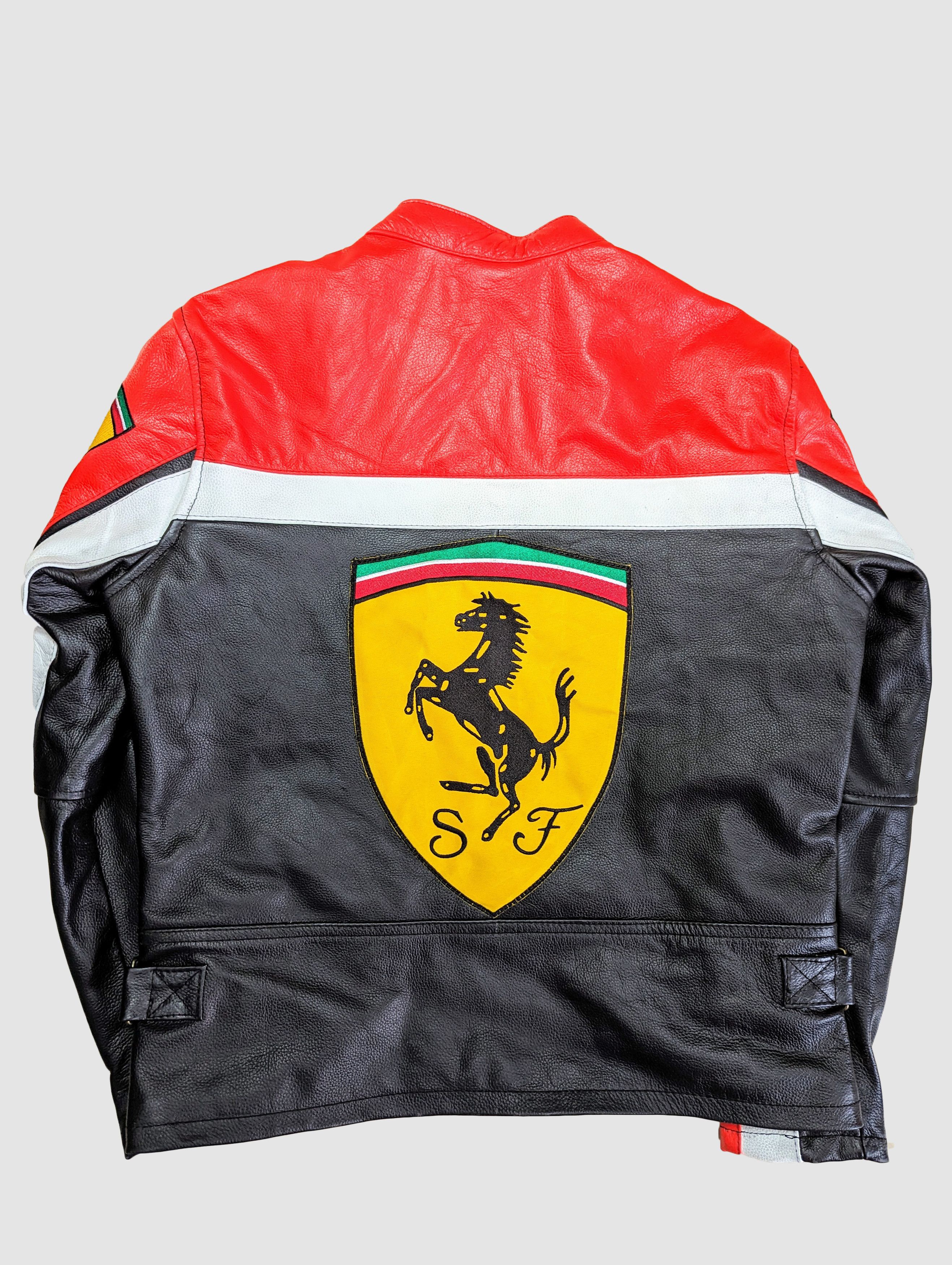 Formula 1 🔥 FERRARI 🔥 Leather Jacket RARE Streetwear Size US M / EU 48-50 / 2 - 2 Thumbnail