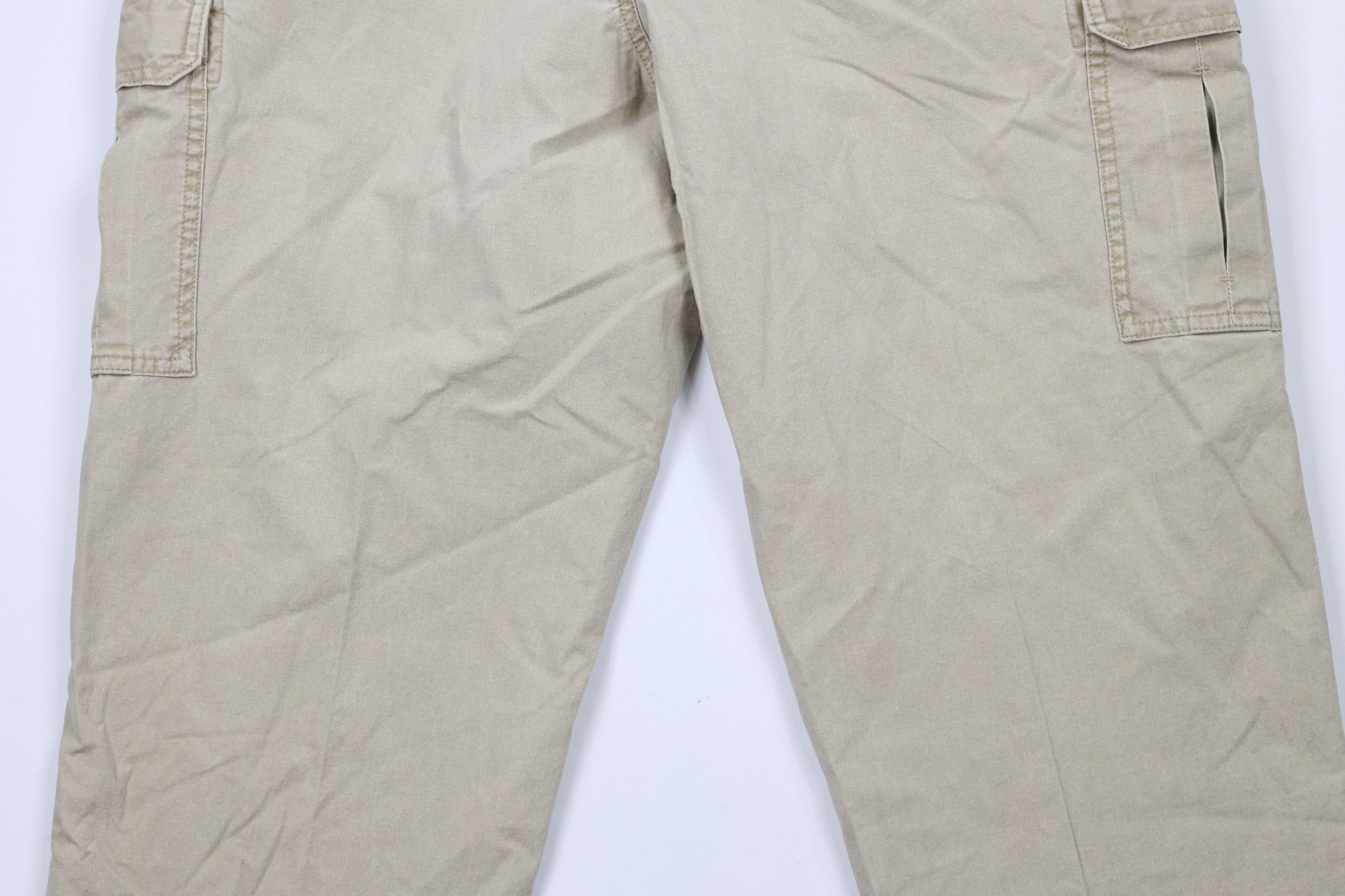 L.L. Bean × Vintage Vintage 90s LL Bean Stonewash Pants Chinos Beige Cotton Size US 35 - 10 Thumbnail