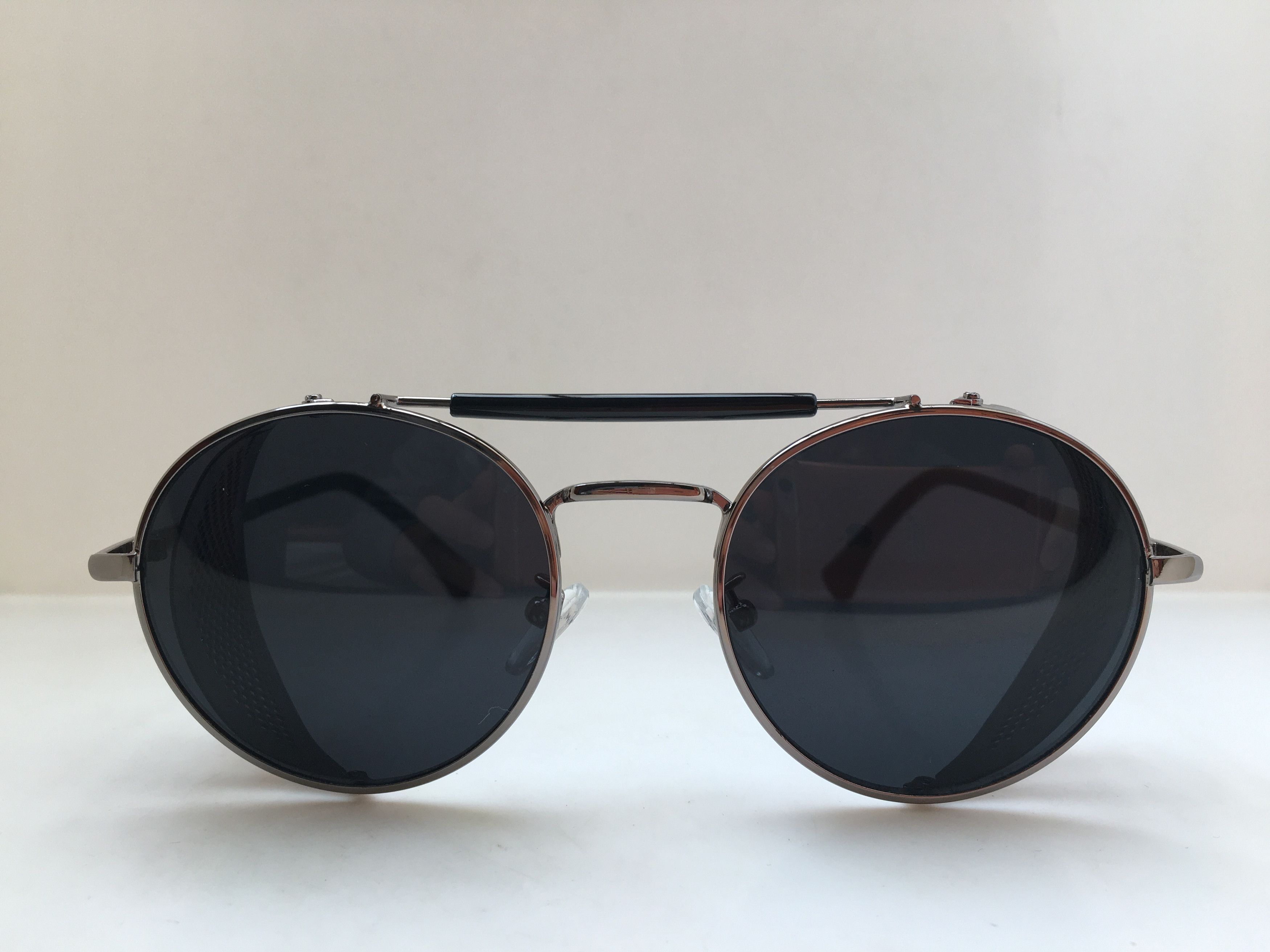 Other Handmade Round Sunglasses W/Shield Frame ROCKABILLY Size ONE SIZE - 2 Thumbnail