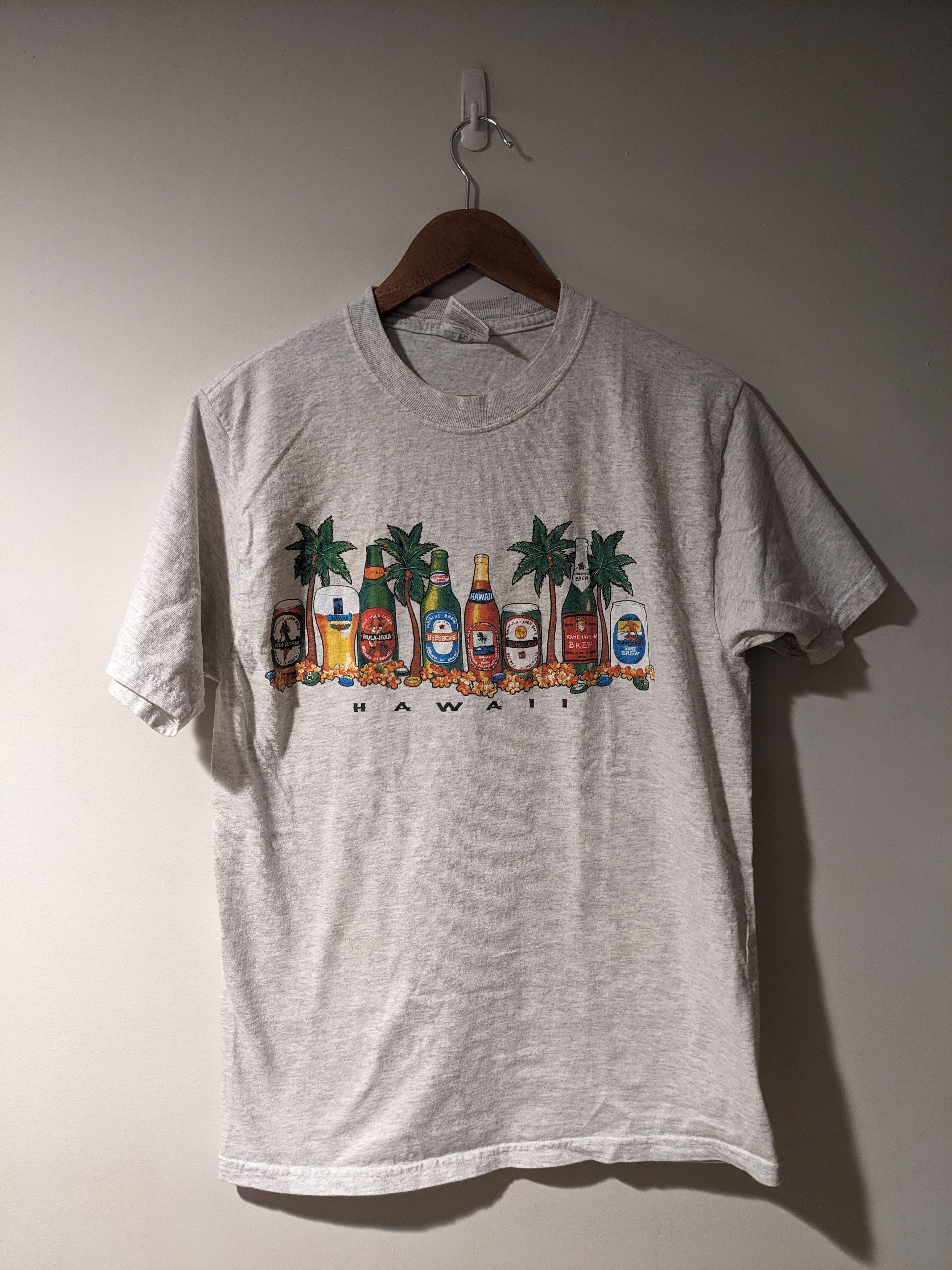 Vintage Vintage Y2K Hawaii Beer Alcohol Line Up Gray Large T-Shirt Size US L / EU 52-54 / 3 - 1 Thumbnail