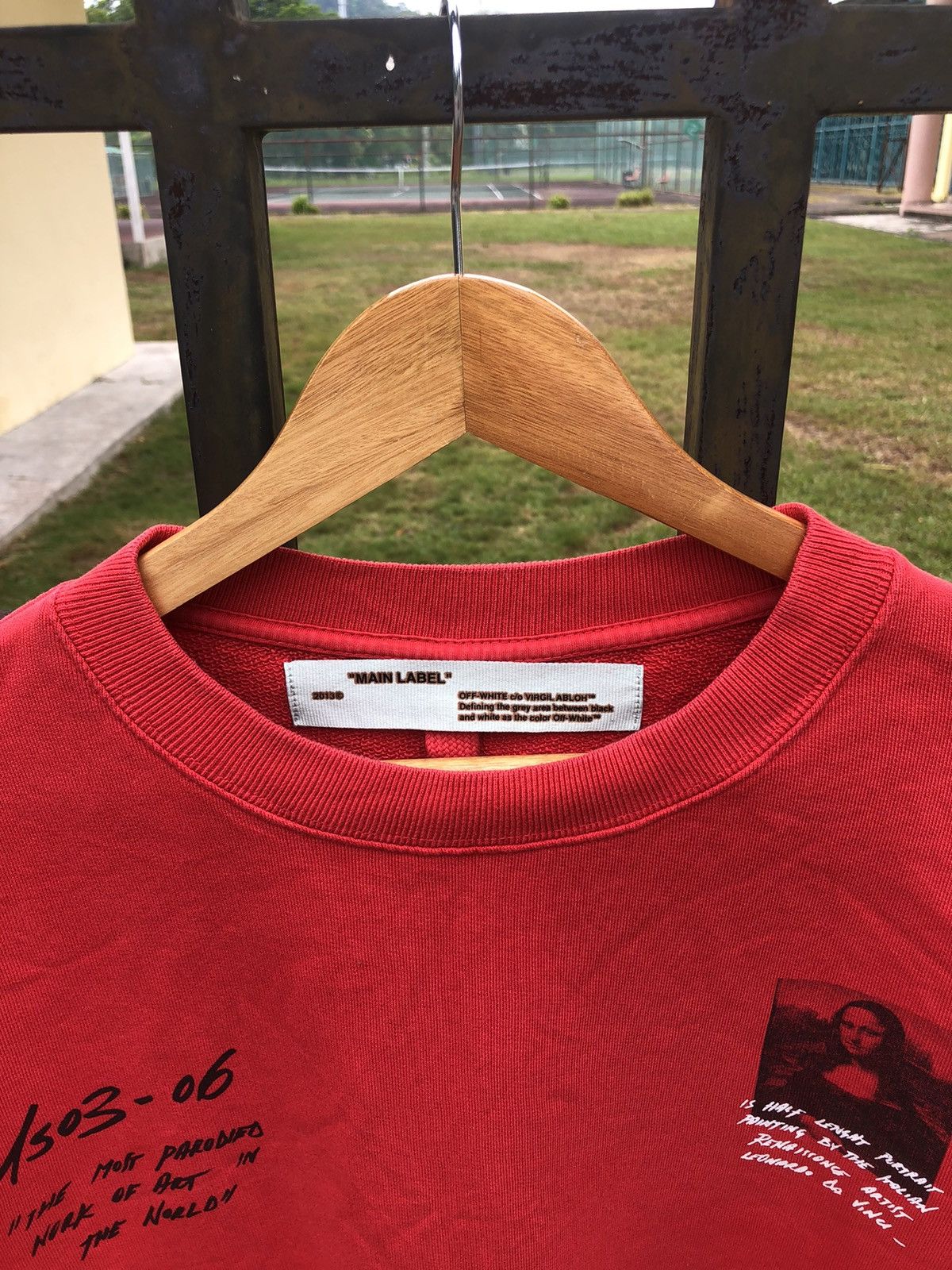 Off-White Virgil Abloh MCA Figure OF Speech OFF-WHITE Monalisa Sweater Size US M / EU 48-50 / 2 - 10 Thumbnail