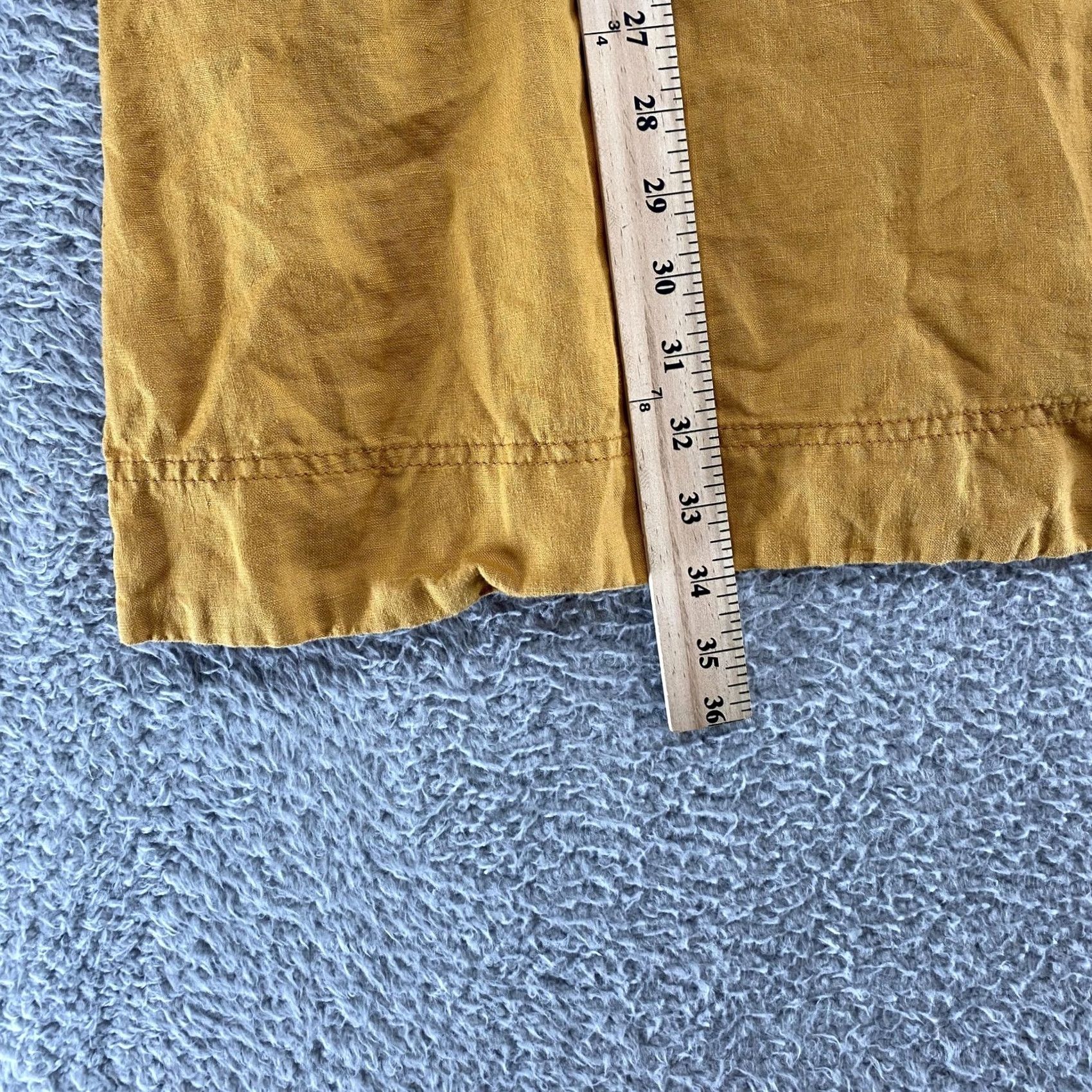 Vintage Tahari Linen Dress Womens S Mustard Sleeveless Shift Summer Capsule Layer Size S / US 4 / IT 40 - 4 Thumbnail