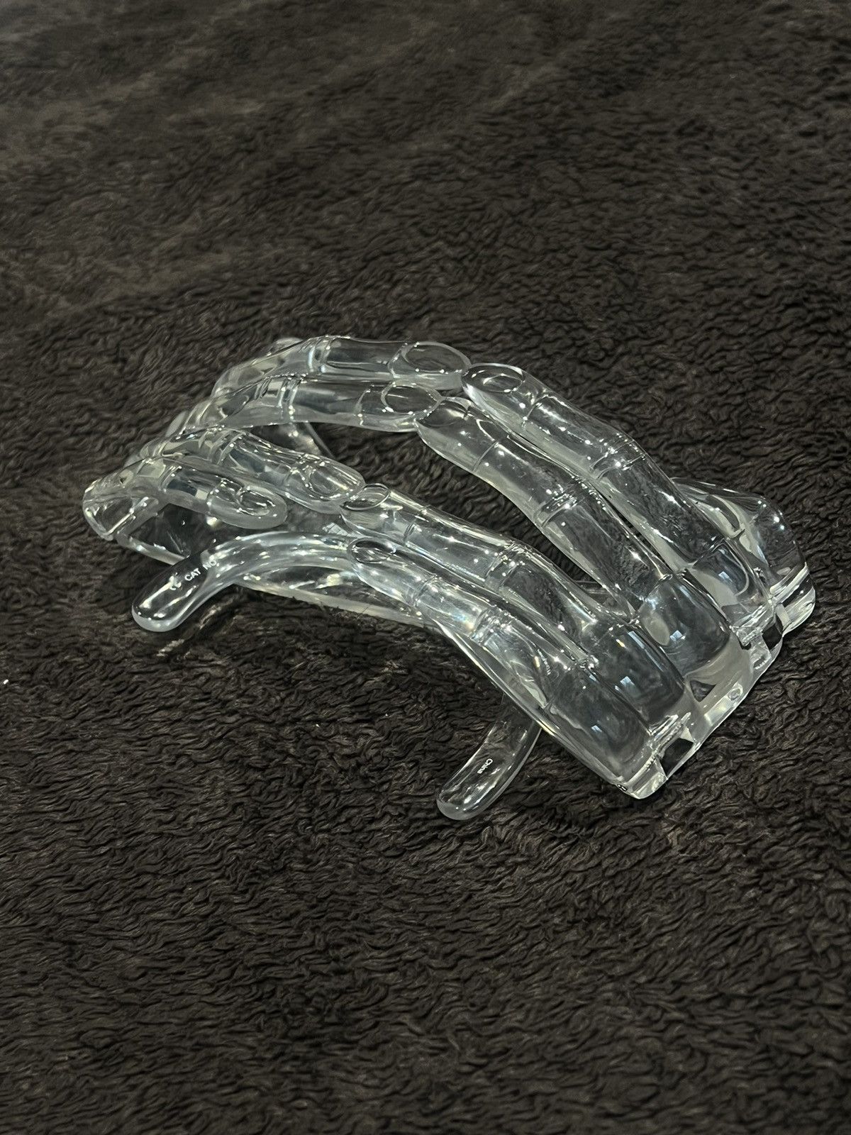 Jeremy Scott × Linda Farrow Iconic Clear Skeleton Fingers Hands Sunglasses New Size ONE SIZE - 3 Thumbnail