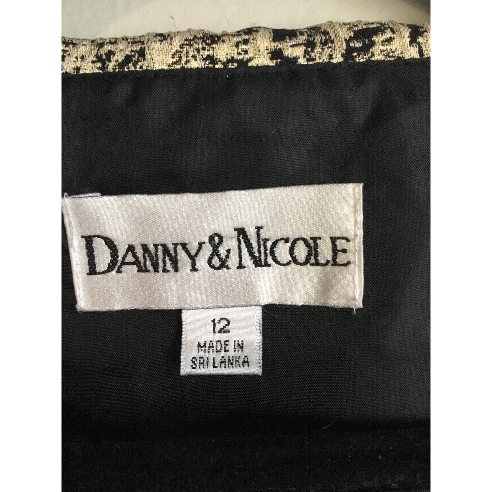 Nicole Club Danny & Nicole VTG jacket12 Black White Classic Holiday Size XL / US 12-14 / IT 48-50 - 5 Thumbnail