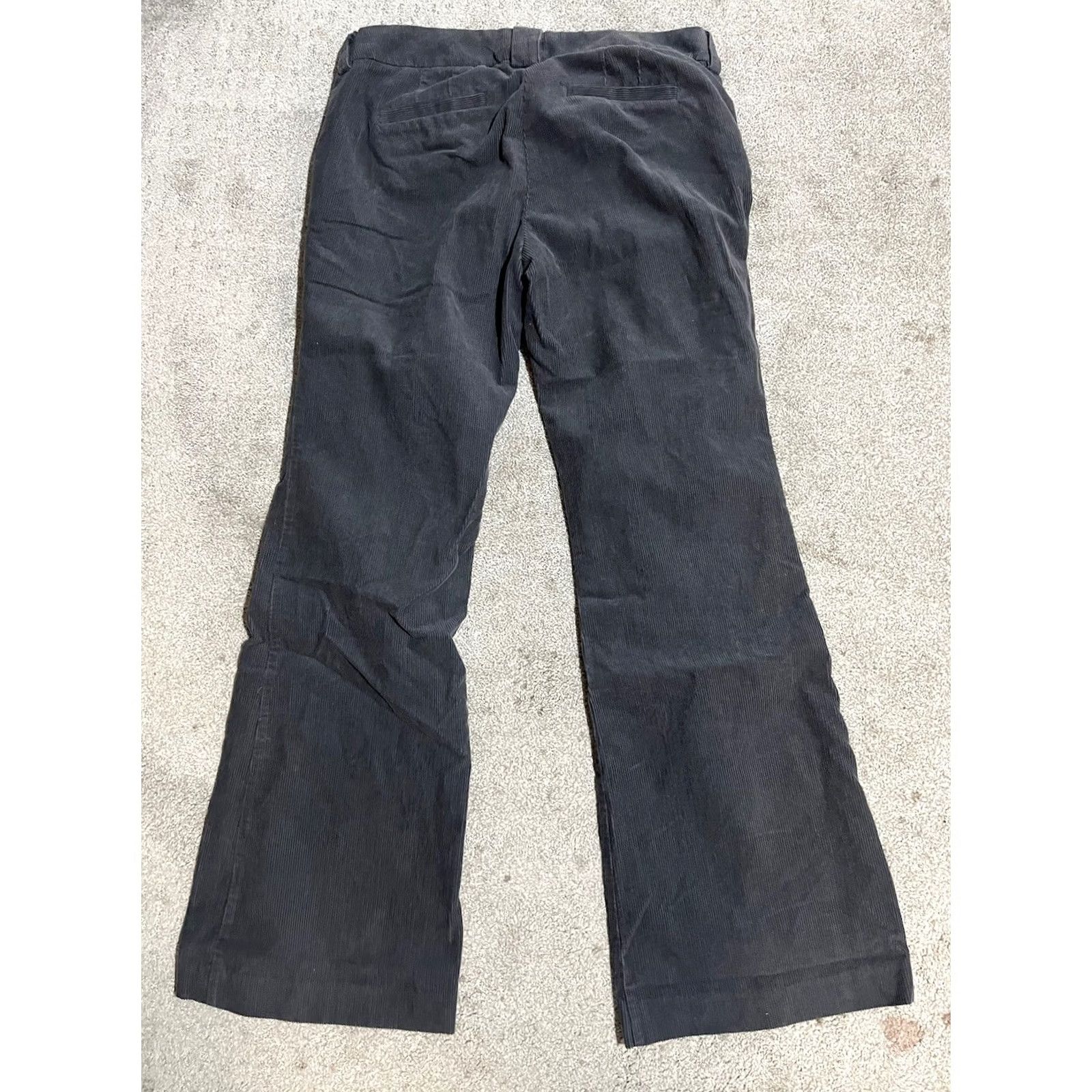 J.Crew J.Crew Pants Womens 8 Gray Y2K Corduroy Wide Leg City Fit Dress Trousers Fall Size 30" / US 8 / IT 44 - 3 Thumbnail