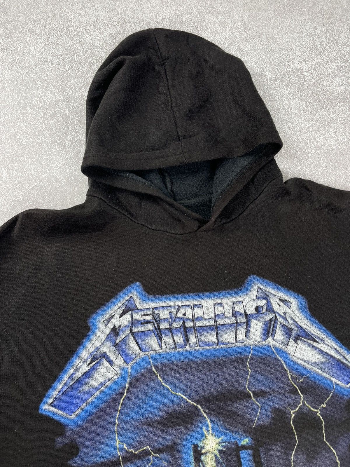 Band Tees × Metallica × Vintage Vintage 90’s Metallica Ride The Lightning Hoodie Size US XL / EU 56 / 4 - 6 Thumbnail