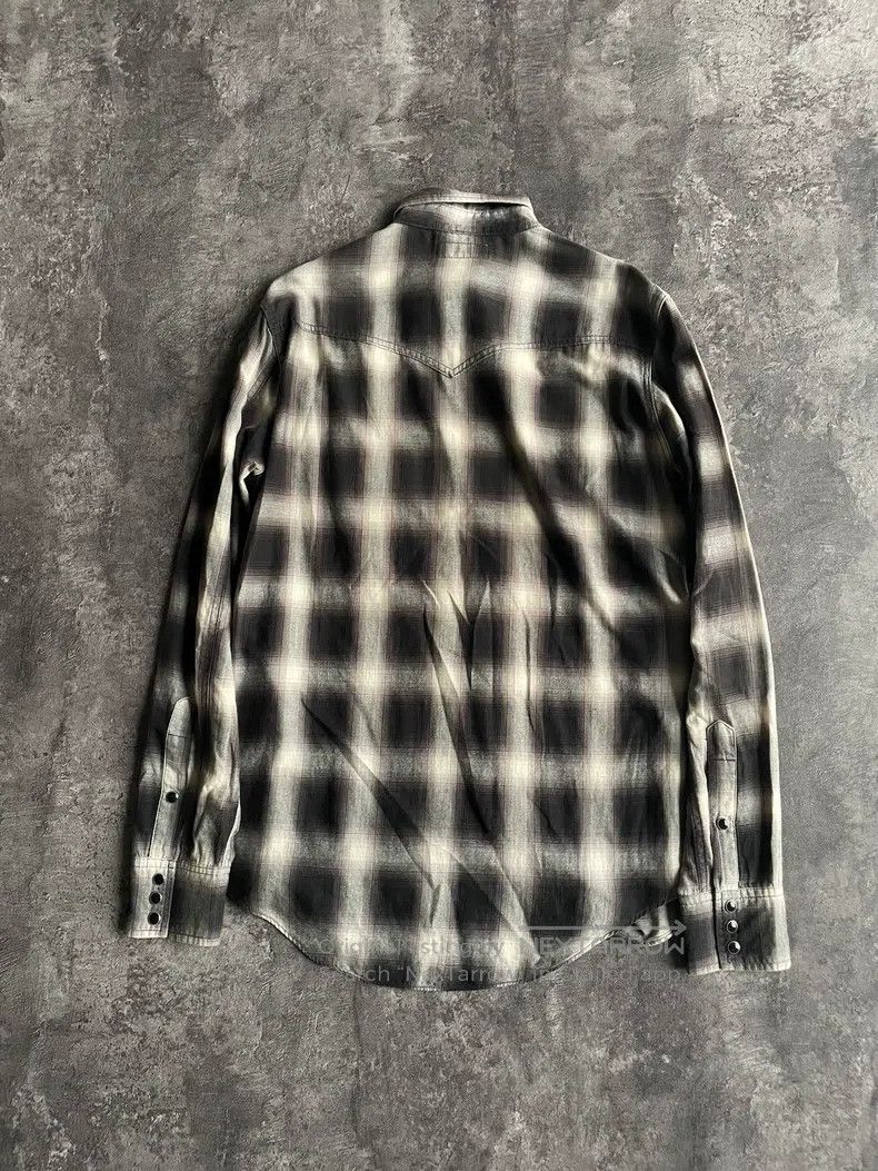 Saint Laurent Paris Saint Laurent Paris Cat Eye Black and White Plaid Shirt Size US S / EU 44-46 / 1 - 2 Thumbnail