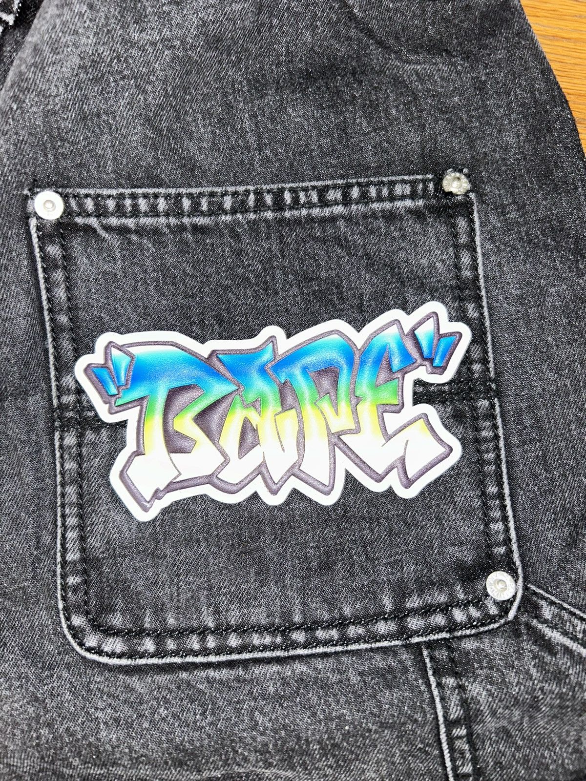 Bape PATCH 2 TONE WASHED WORK SHORTS Size US 32 / EU 48 - 4 Thumbnail